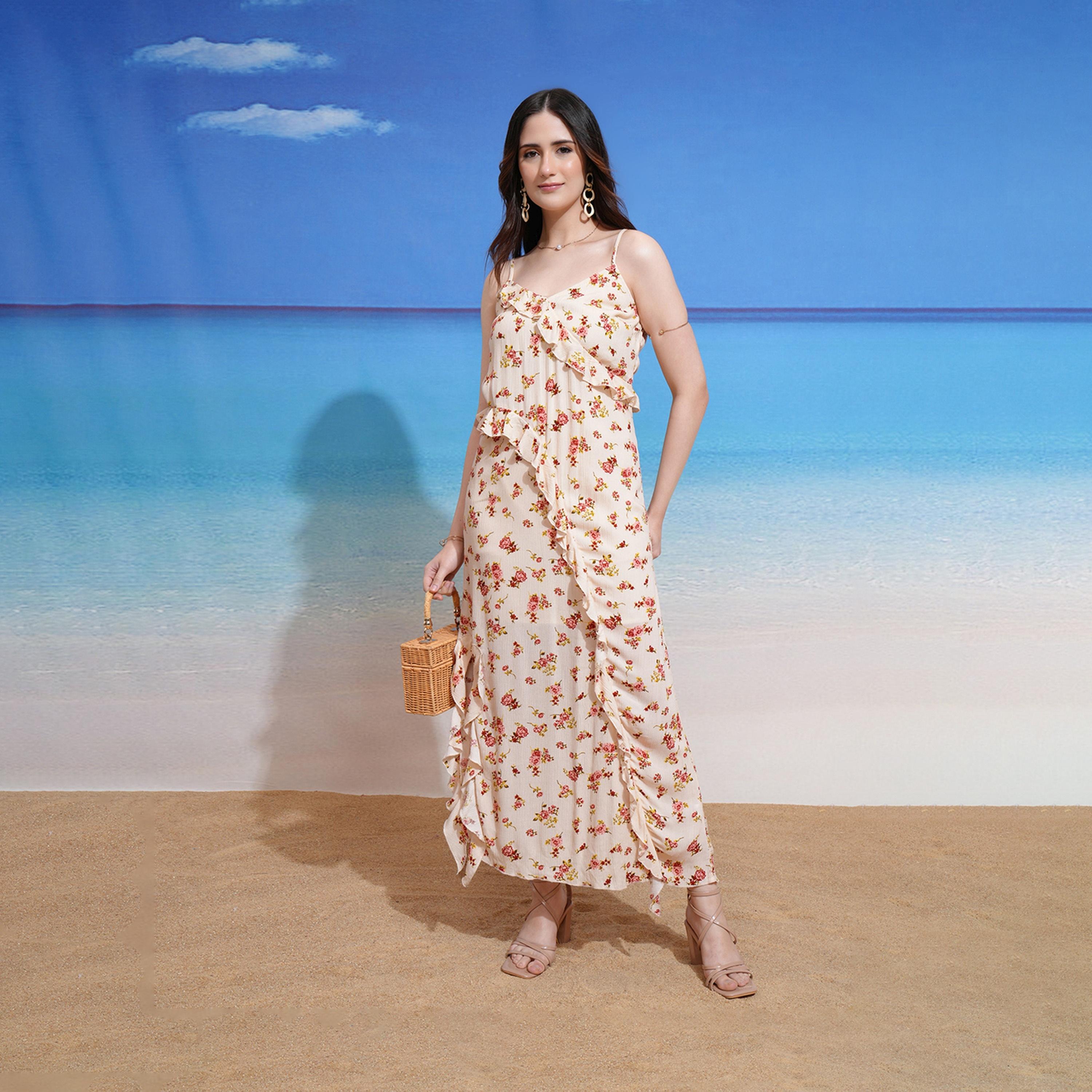 فيشود ستايلي - فستان ماكسي متعدد الطبقات بطبعة زهور-women-clothing-dresses-image-2
