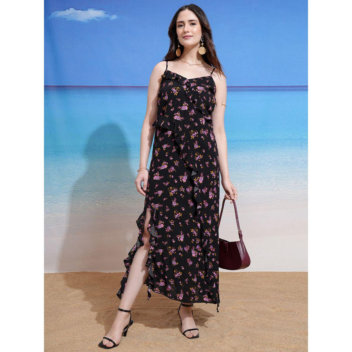 Tokyo Talkies X Styli Floral Print Ruffled Maxi Dress-women-clothing-dresses-image-2