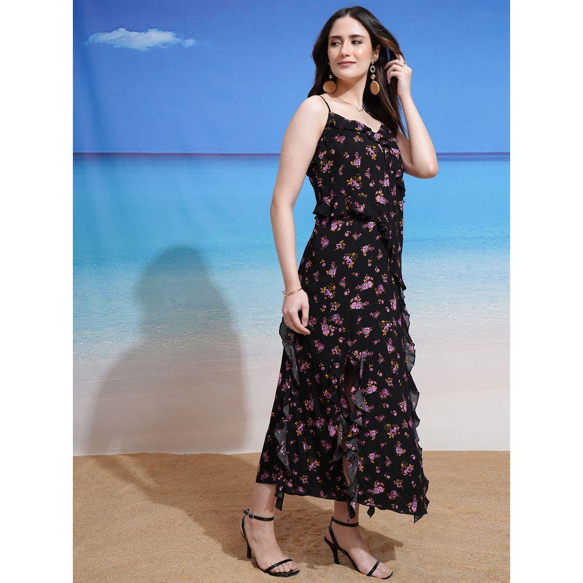 Tokyo Talkies X Styli Floral Print Ruffled Maxi Dress-women-clothing-dresses-image-6