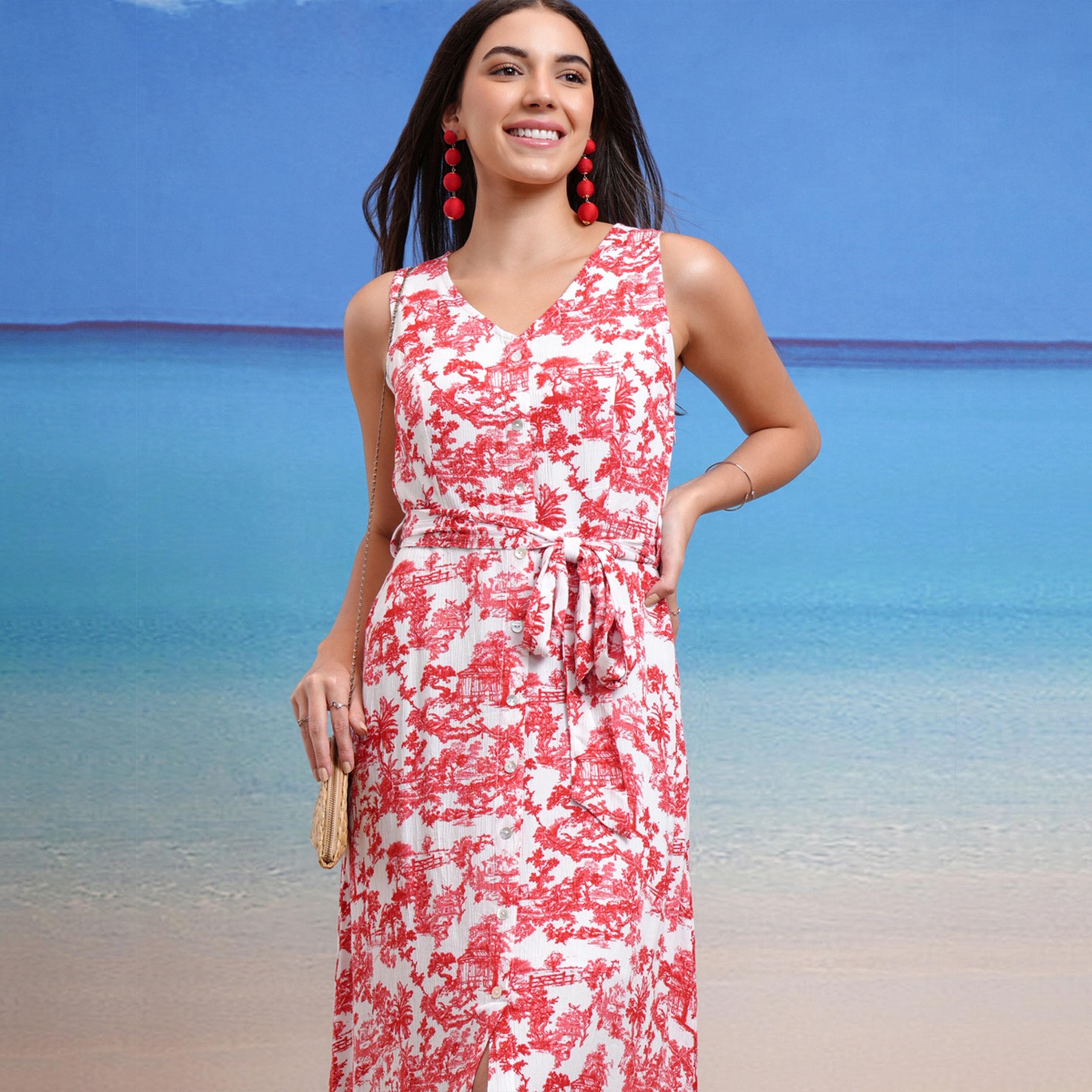 فيشود ستايلي - فستان ماكسي متعدد الطبقات بطبعة زهور-women-clothing-dresses-image-5