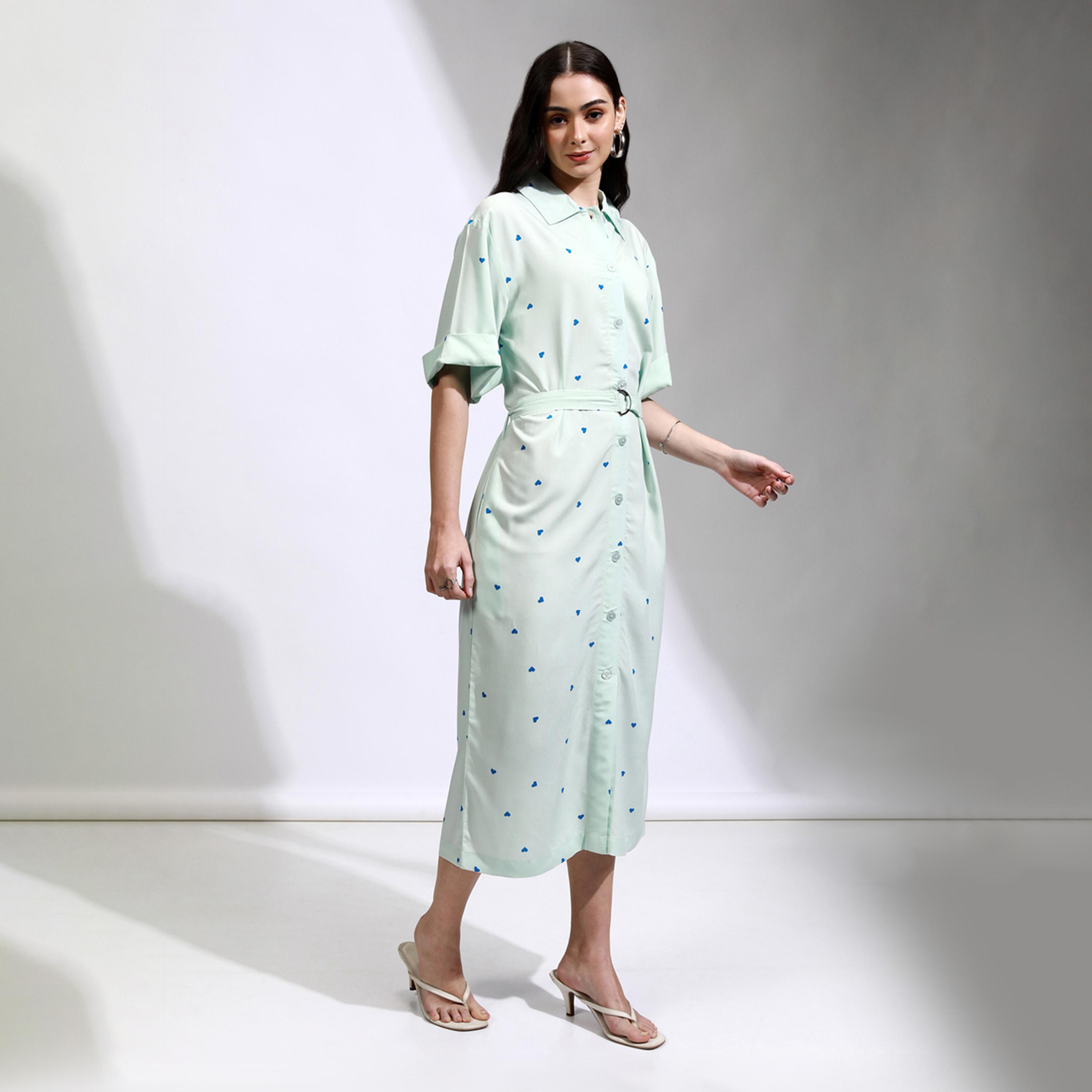 Tokyo Talkies X Styli All-Over Heart Print Collared Shirt Midi Dress-women-clothing-dresses-image-1