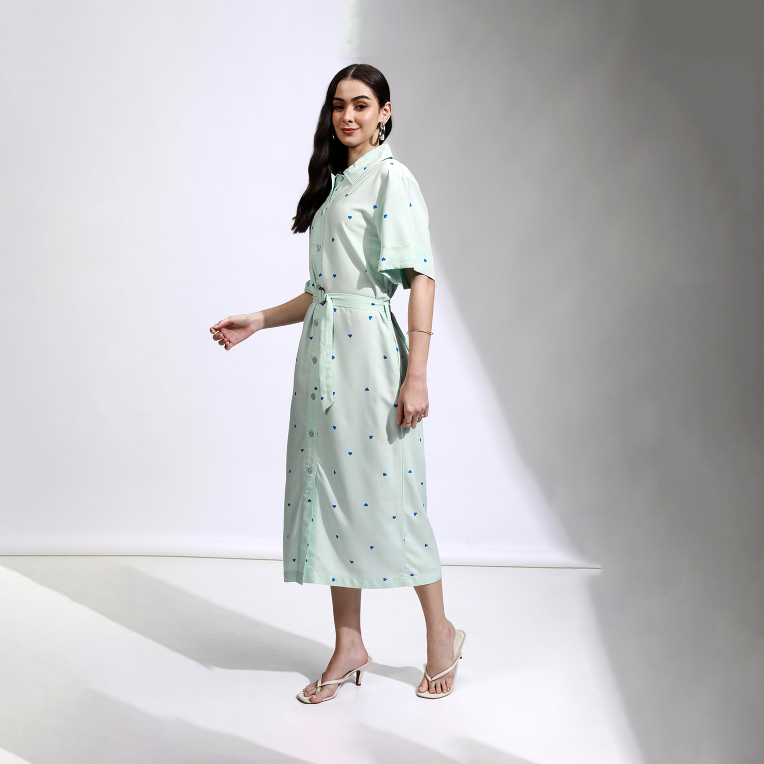 Tokyo Talkies X Styli All-Over Heart Print Collared Shirt Midi Dress-women-clothing-dresses-image-3
