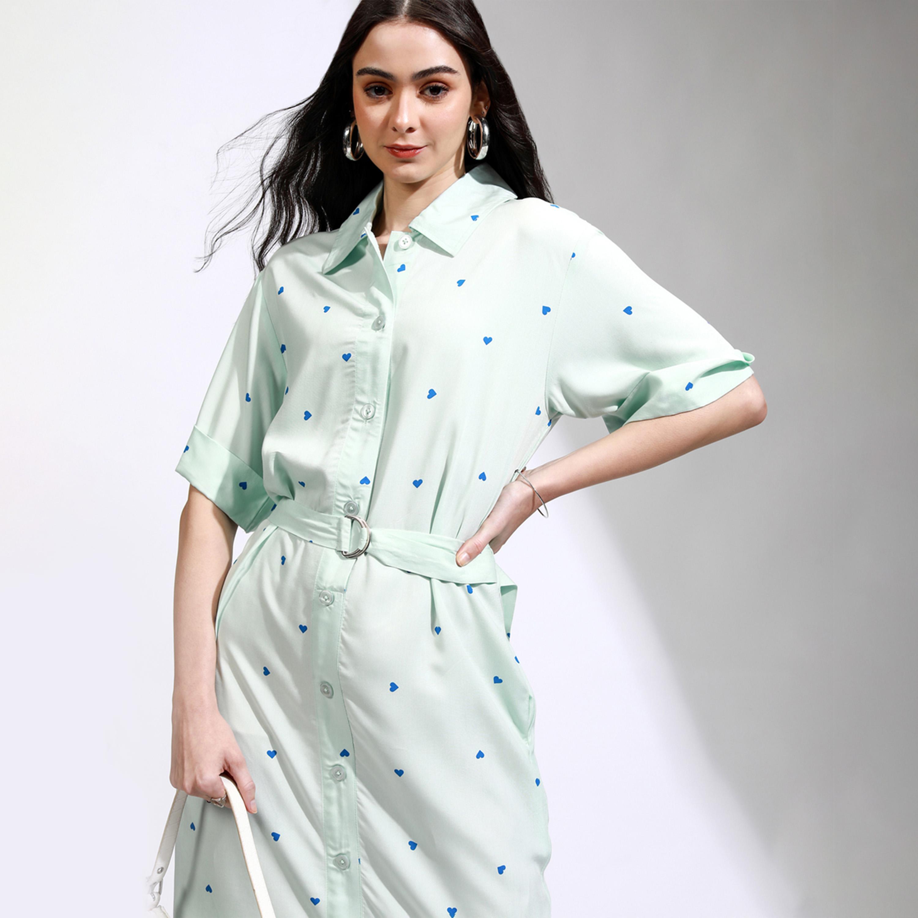 Tokyo Talkies X Styli All-Over Heart Print Collared Shirt Midi Dress-women-clothing-dresses-image-5