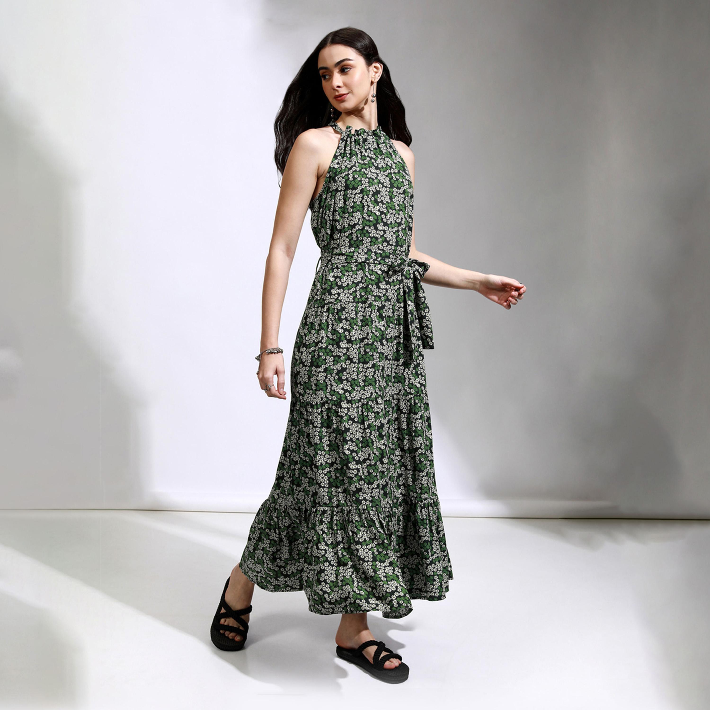 فيشود ستايلي - فستان ماكسي متعدد الطبقات بطبعة زهور-women-clothing-dresses-image-1