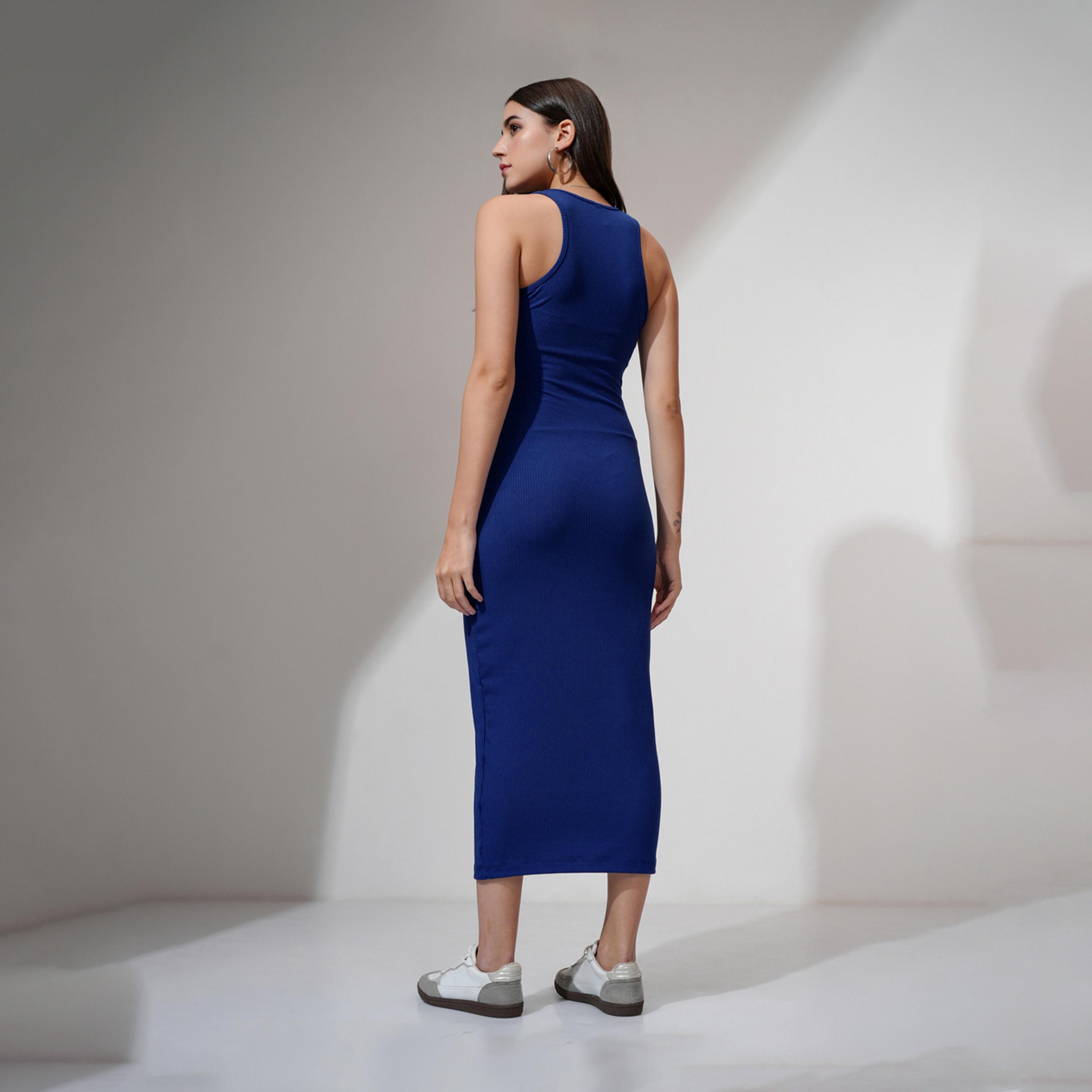 Tokyo Talkies X Styli Textured Ribbed Sleeveless Bodycon Midi Dress-women-clothing-dresses-image-4
