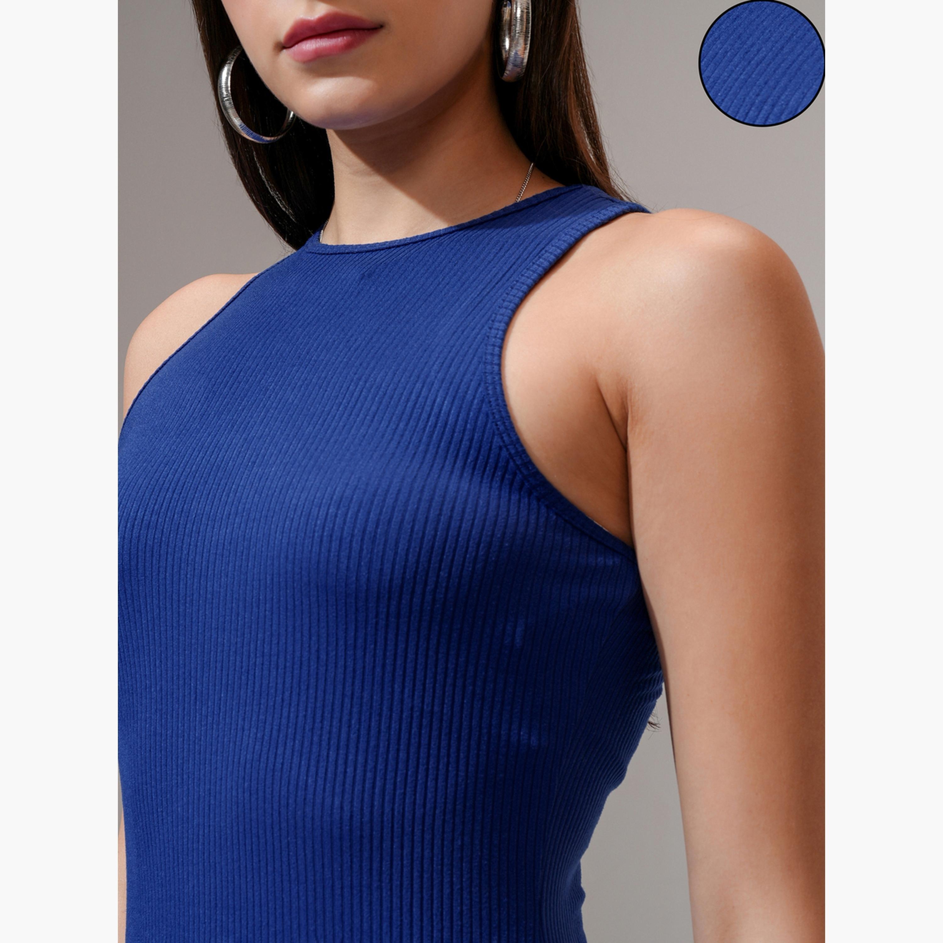 Tokyo Talkies X Styli Textured Ribbed Sleeveless Bodycon Midi Dress-women-clothing-dresses-image-5