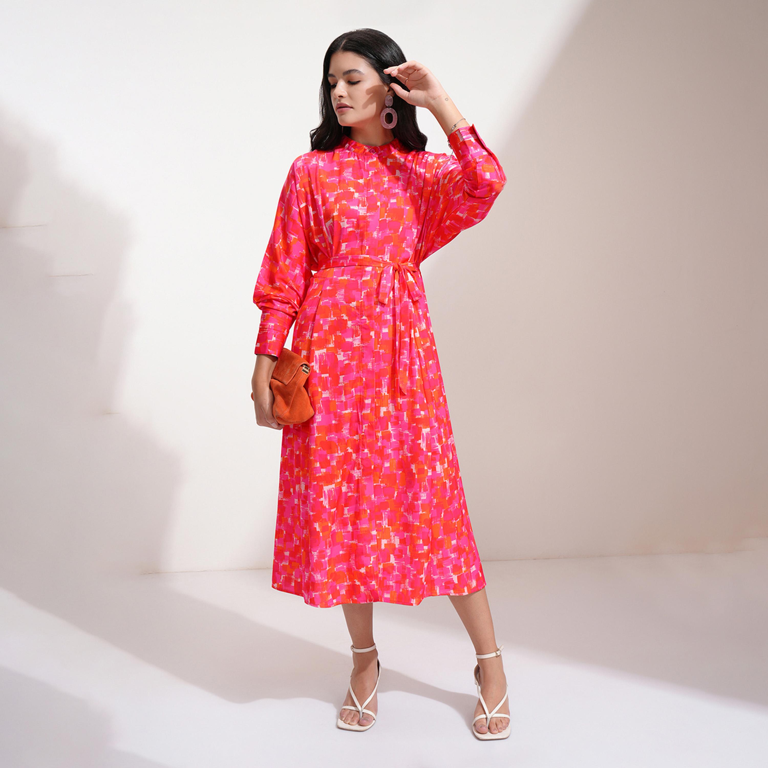 فيشود ستايلي - فستان ماكسي متعدد الطبقات بطبعة زهور-women-clothing-dresses-image-1