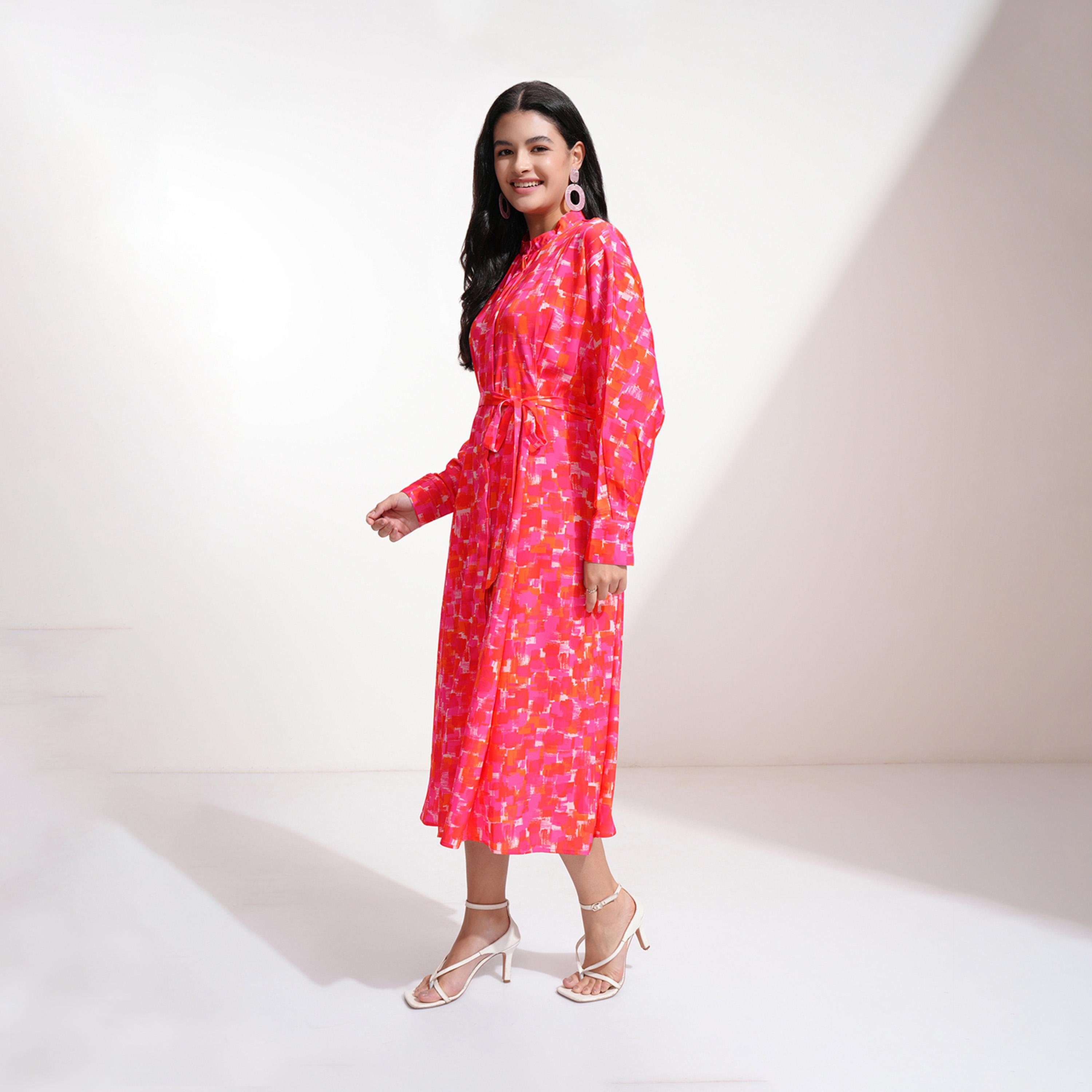 فيشود ستايلي - فستان ماكسي متعدد الطبقات بطبعة زهور-women-clothing-dresses-image-2