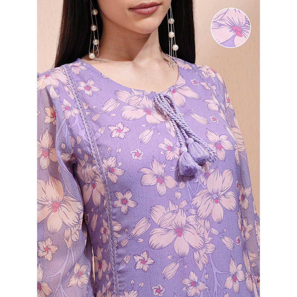 Vishudh X Styli Floral Printed Tie-Up Neck A-Line Maxi Dress-women-clothing-dresses-image-5