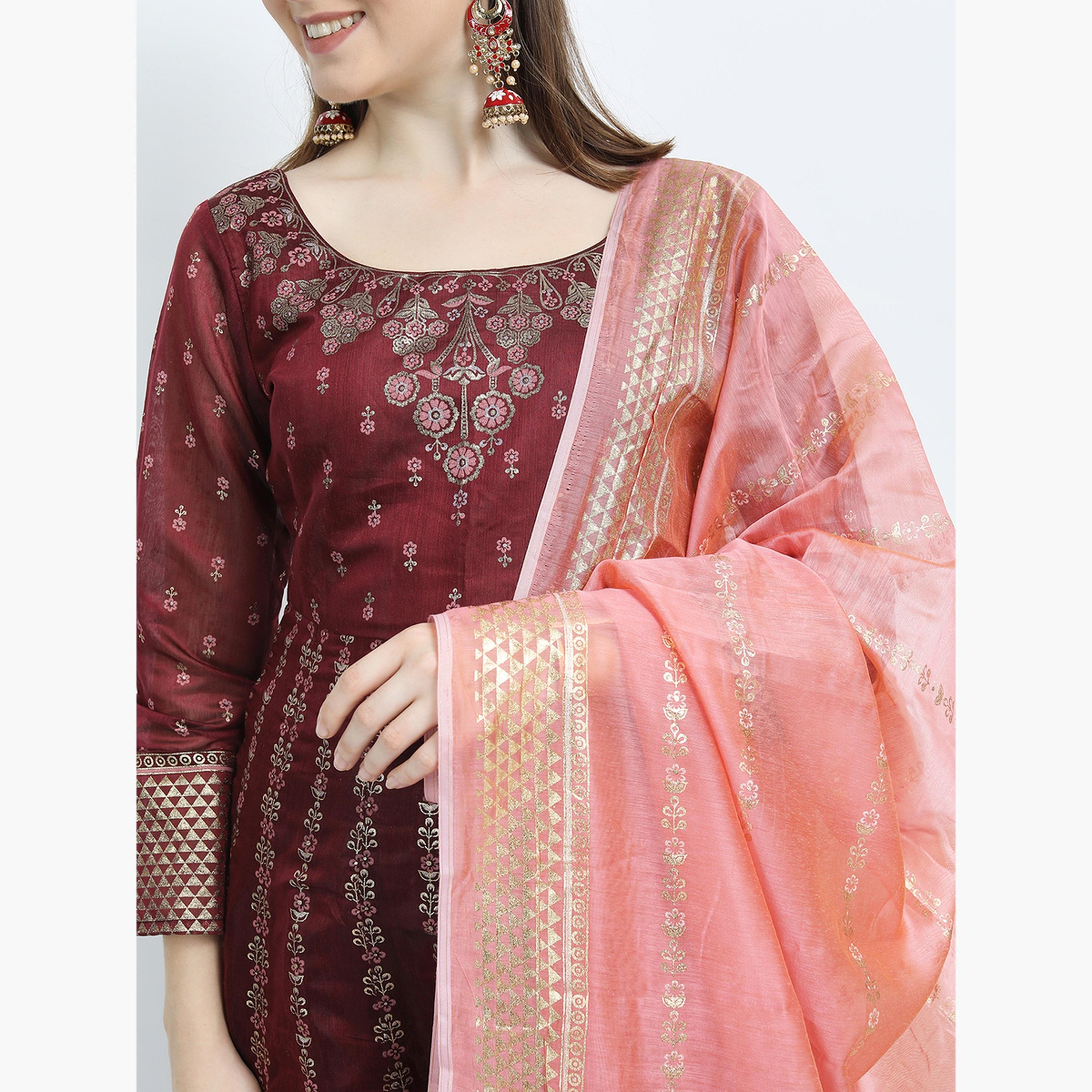 Vishudh X Styli Printed Wide Neck A-Line Maxi Ethnic Dress-women-clothing-dresses-image-4