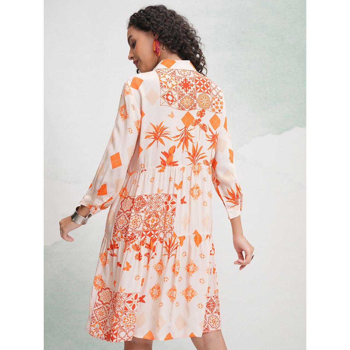 Vishudh X Styli All Over Printed A-Line Knee Length Dress-women-clothing-dresses-image-3