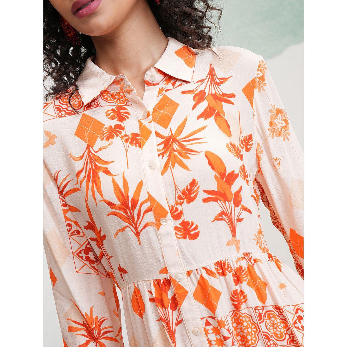 فستان مطبع بالكامل بطول الركبة فيشود × ستايلي-women-clothing-dresses-image-5