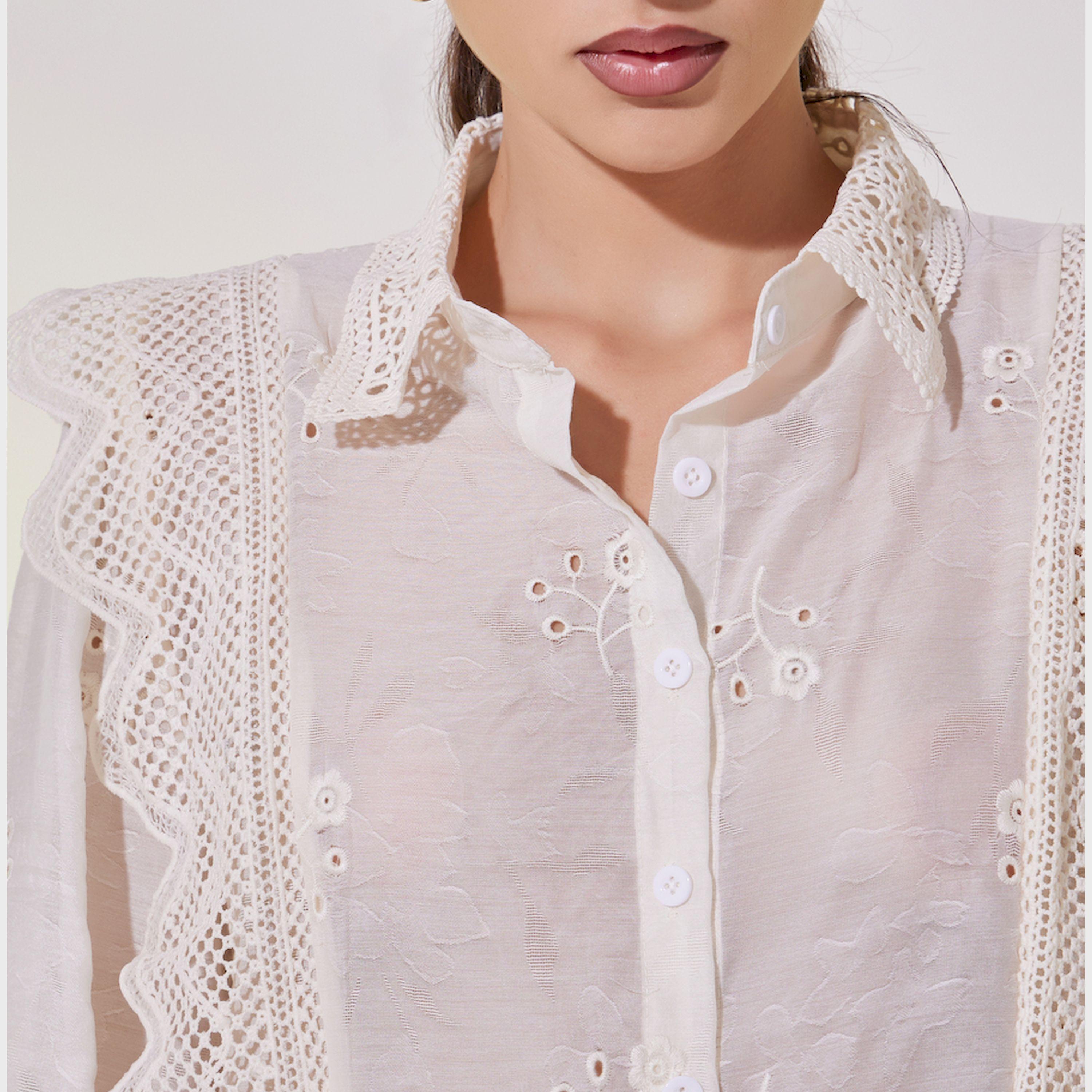 Take Two Schiffli Lace Detail Regular Fit Shirt-women-clothing-shirtsandblouses-shirts-image-4