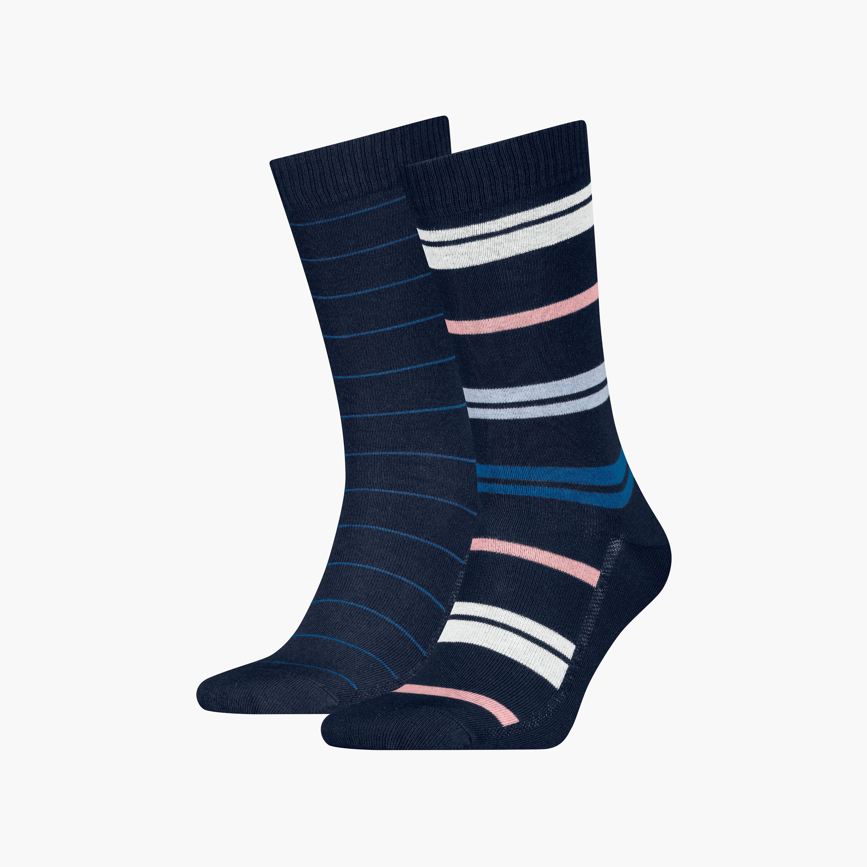 Levi's Pack of 2 Striped Crew Length Men's Socks-men-socks-image-1