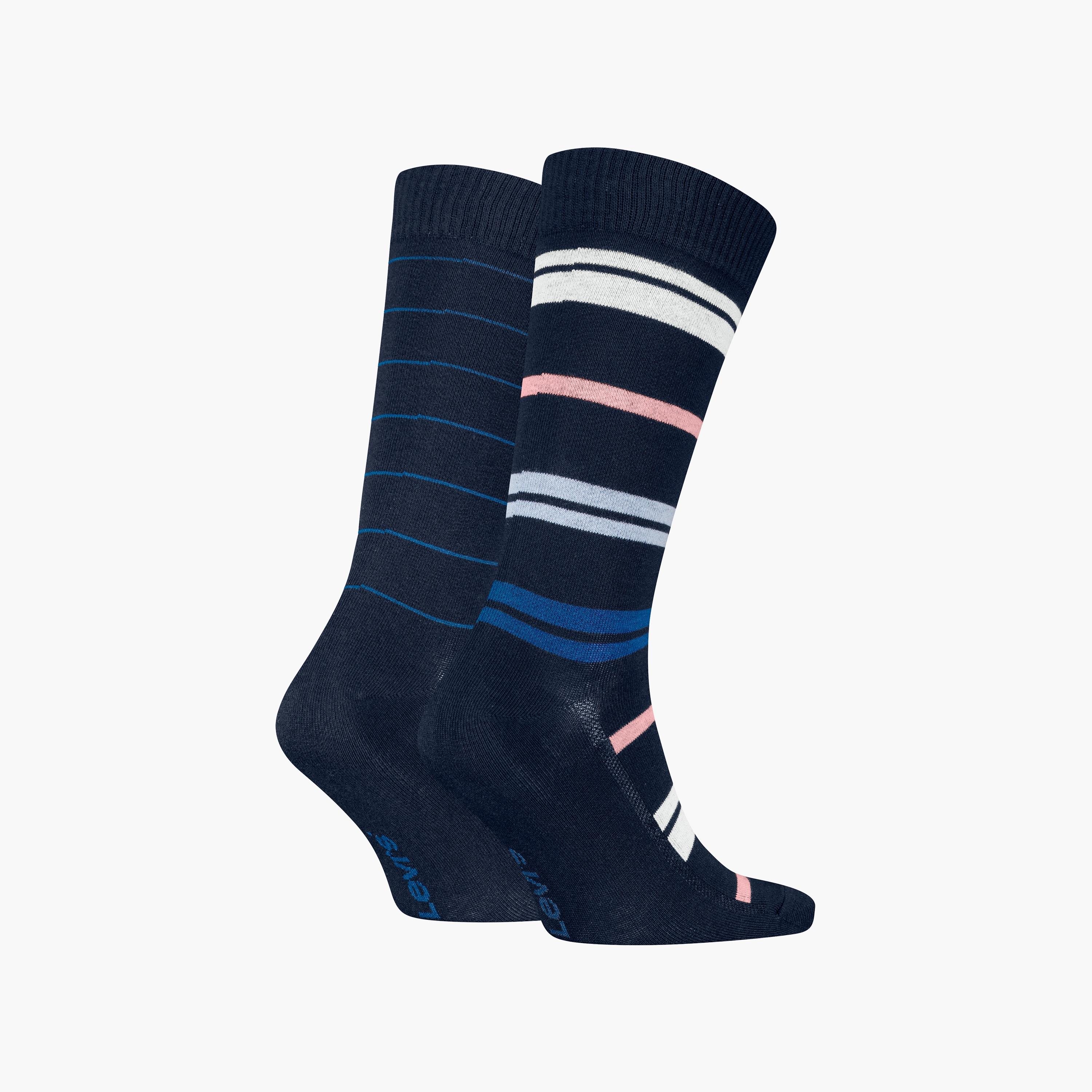 Levi's Pack of 2 Striped Crew Length Men's Socks-men-socks-image-2