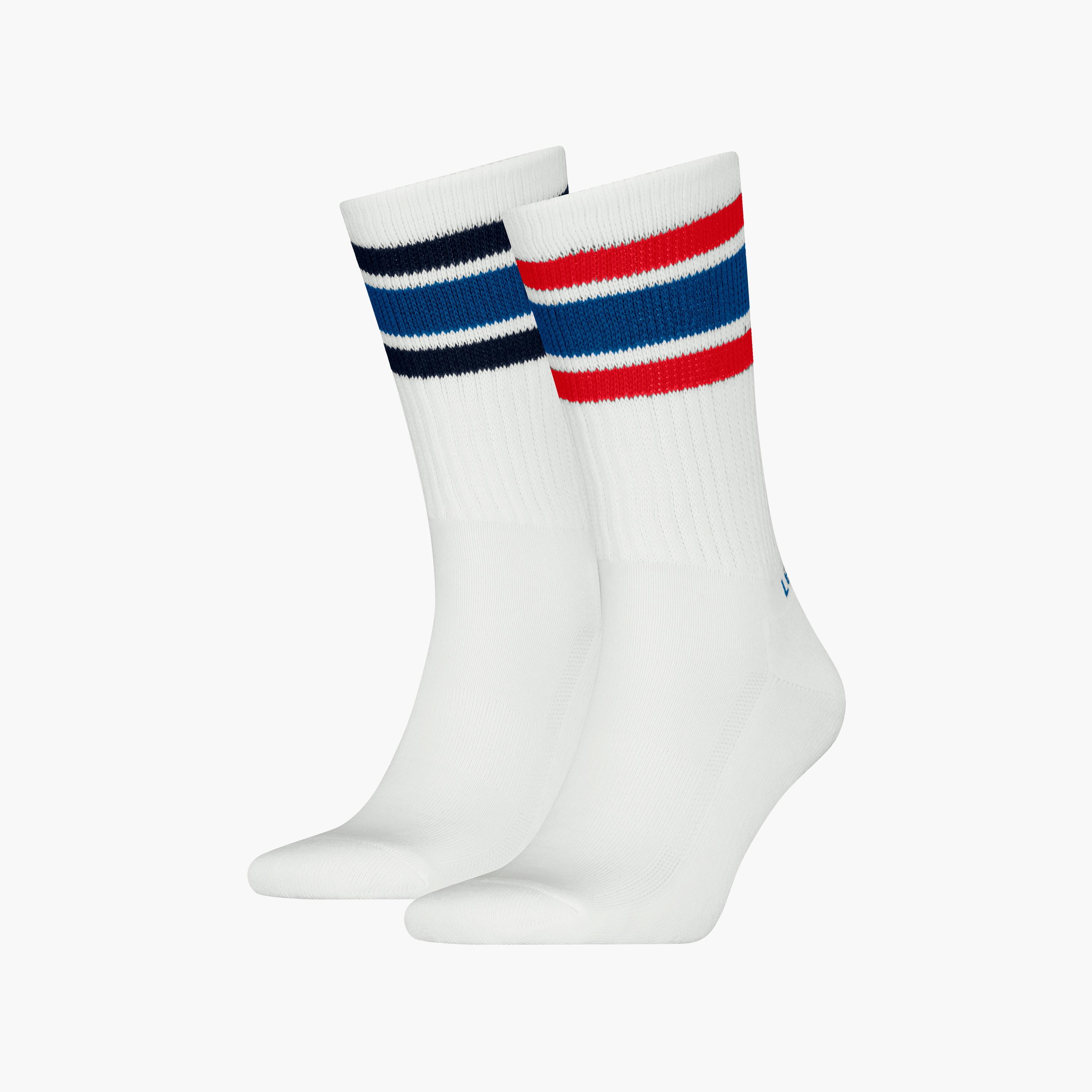 Levi's Pack of 2 Striped Crew Length Men's Socks-men-socks-image-1