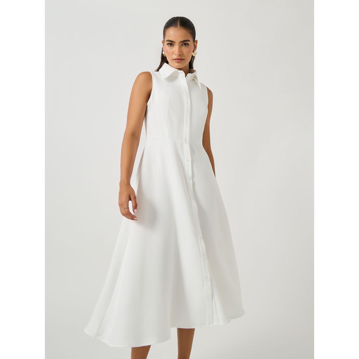 فستان ميدي سادة بلا أكمام-women-clothing-dresses-image-3