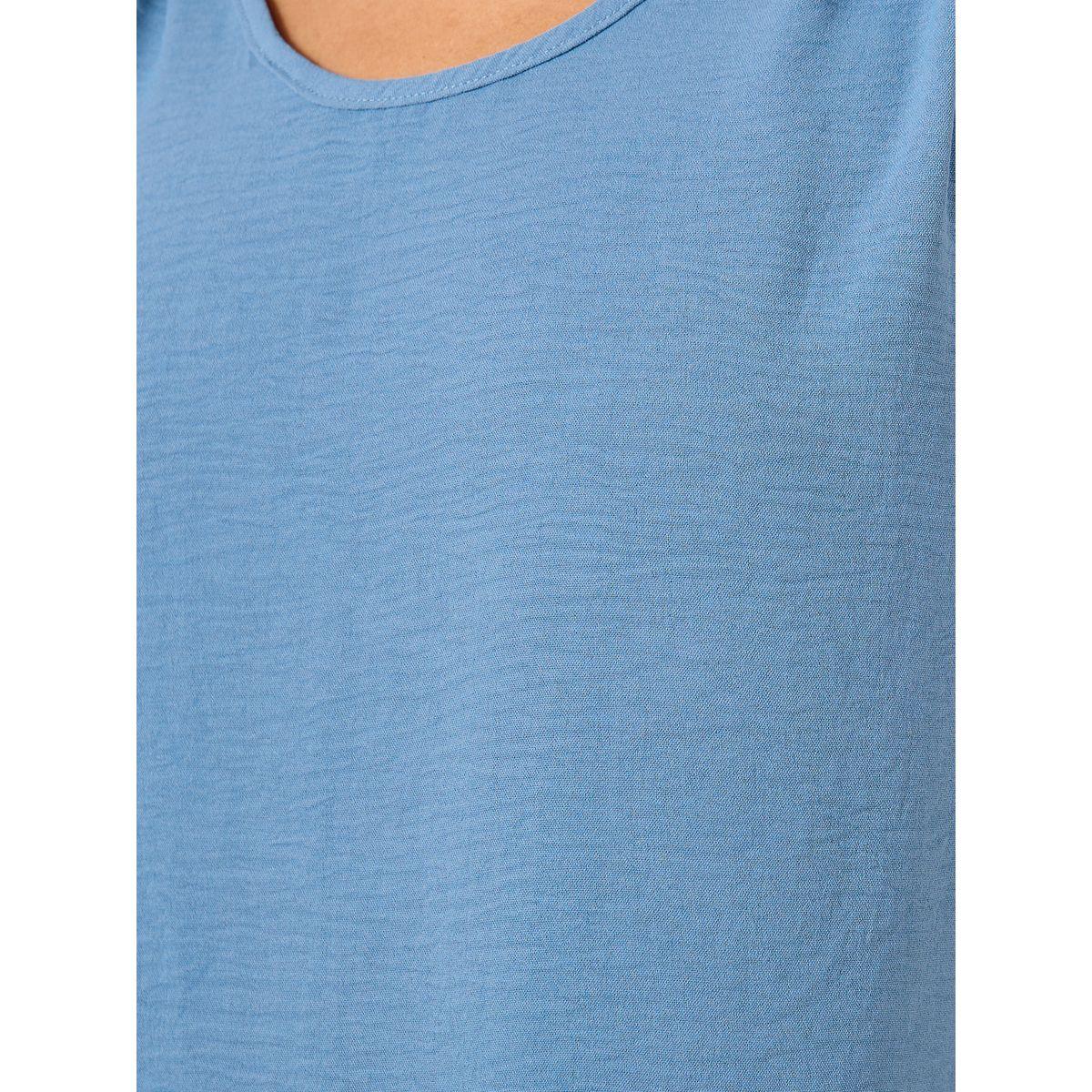 طقم منسق من بنطال وبلوزة سادة بلا أكمام-women-clothing-coordsets-image-3