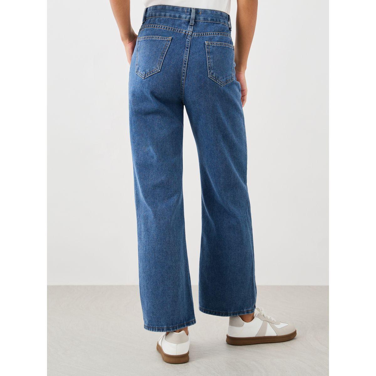 Styli High Rise Plain Straight Fit Jeans-women-clothing-bottoms-jeans-image-4