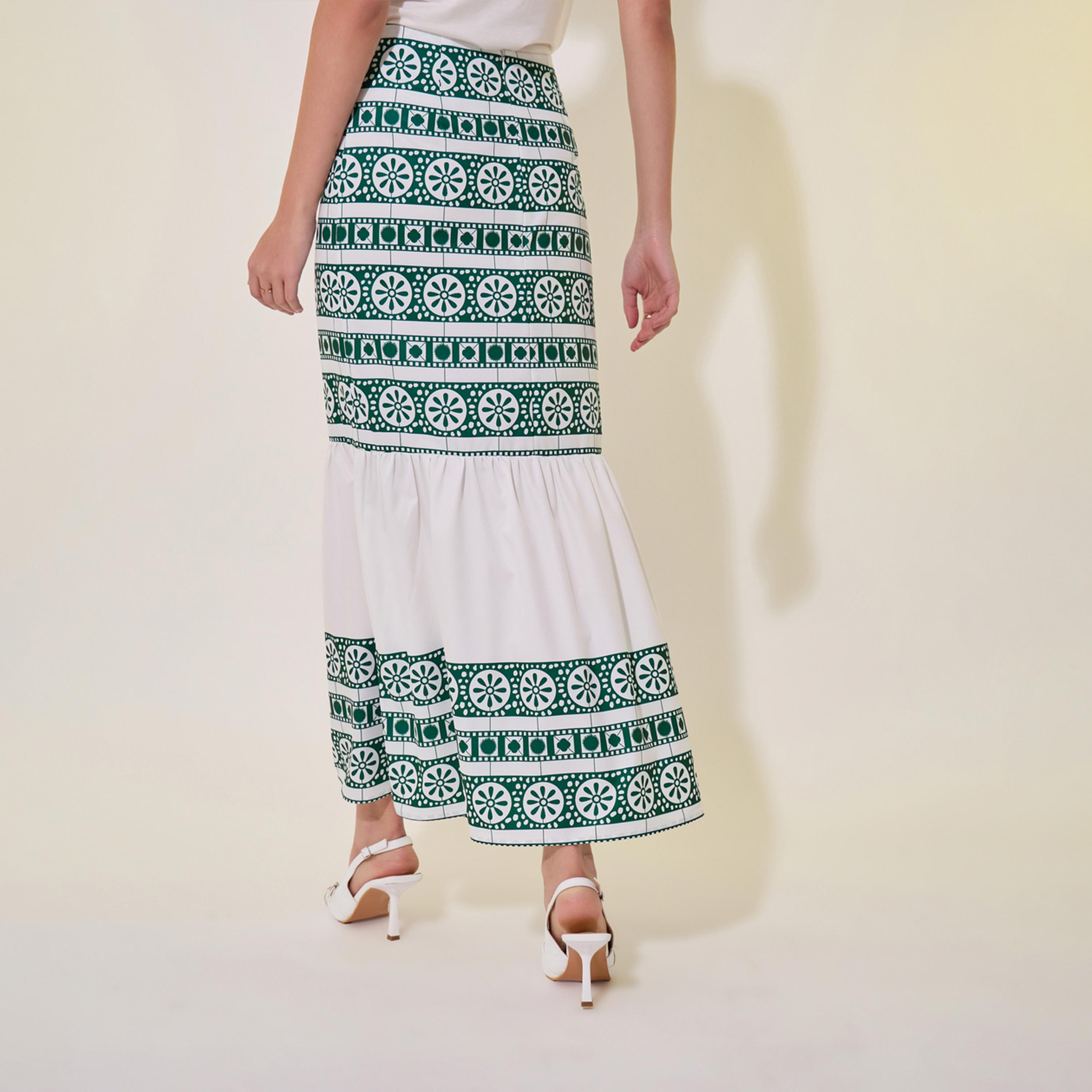 تنورة ميدي مطبعة بحواف كشكش-women-clothing-bottoms-skirts-image-4