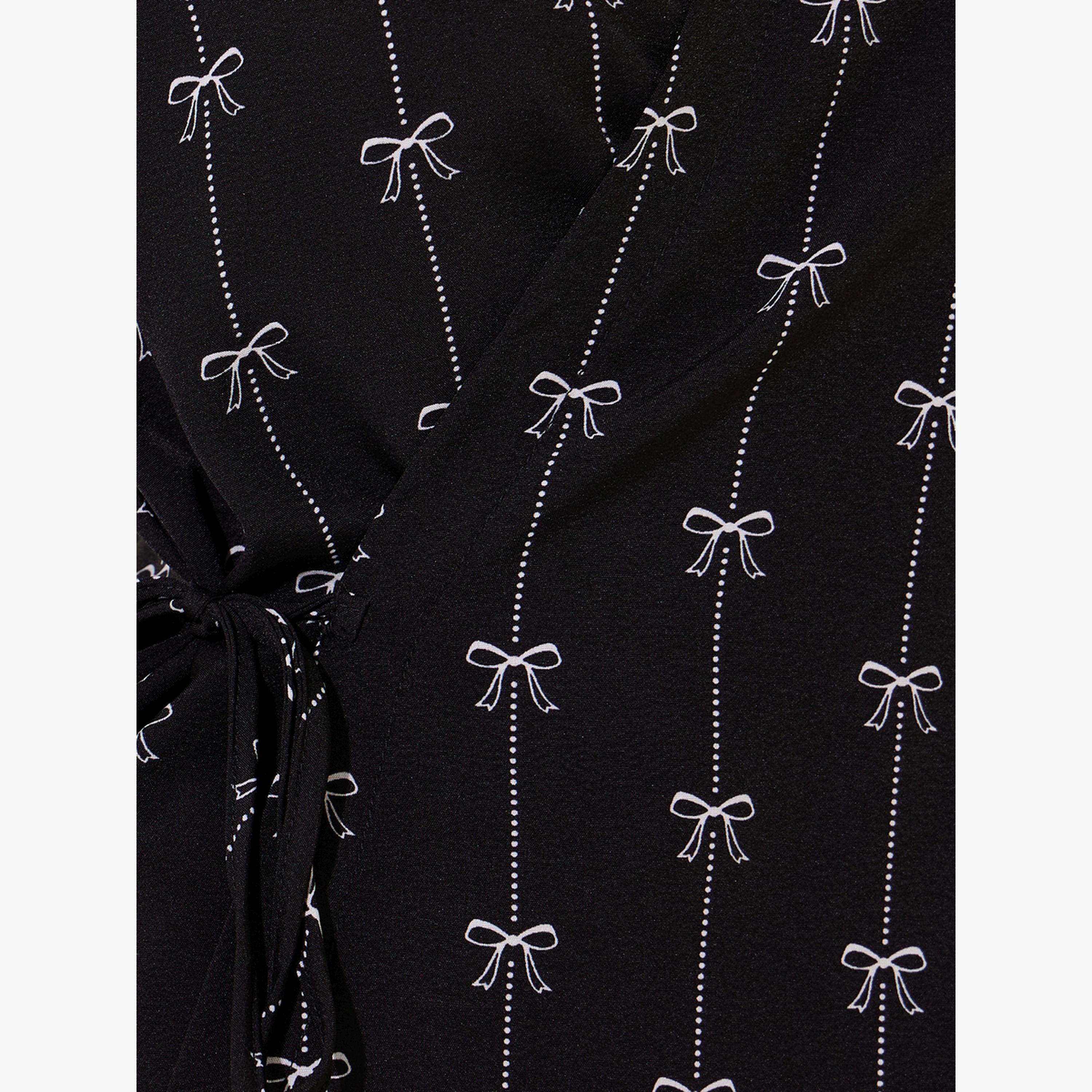 Take Two All-Over Bow Print Long Sleeve Wrap Top-women-clothing-shirtsandblouses-blouses-image-4