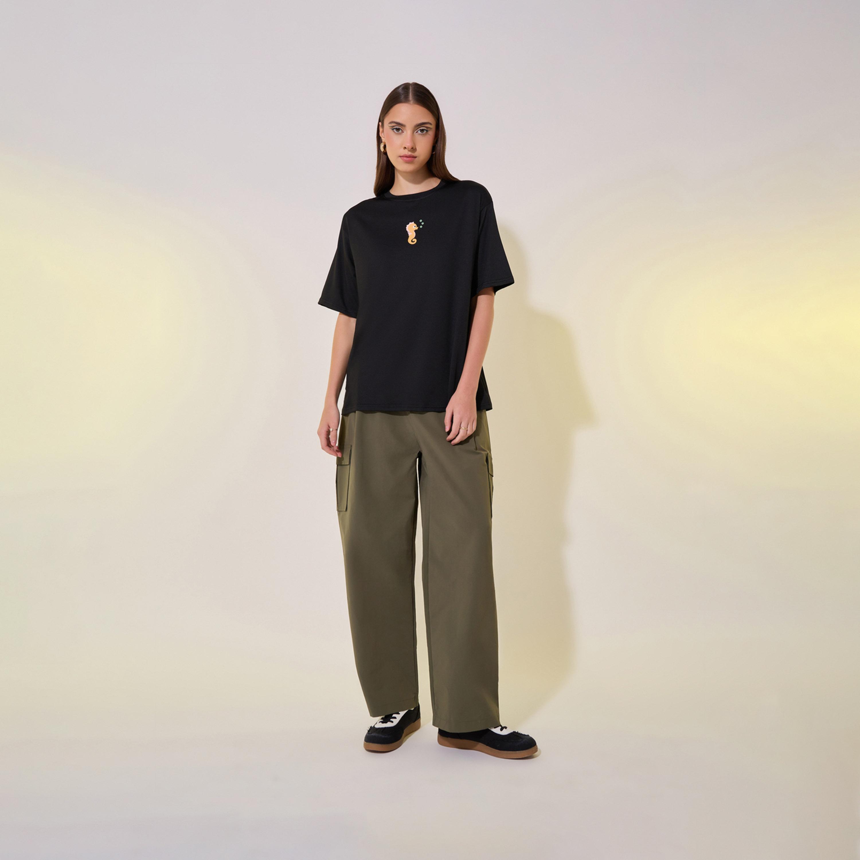 Take Two Graphic Print Round Neck Regular Fit T-Shirt-women-clothing-tshirts-image-2