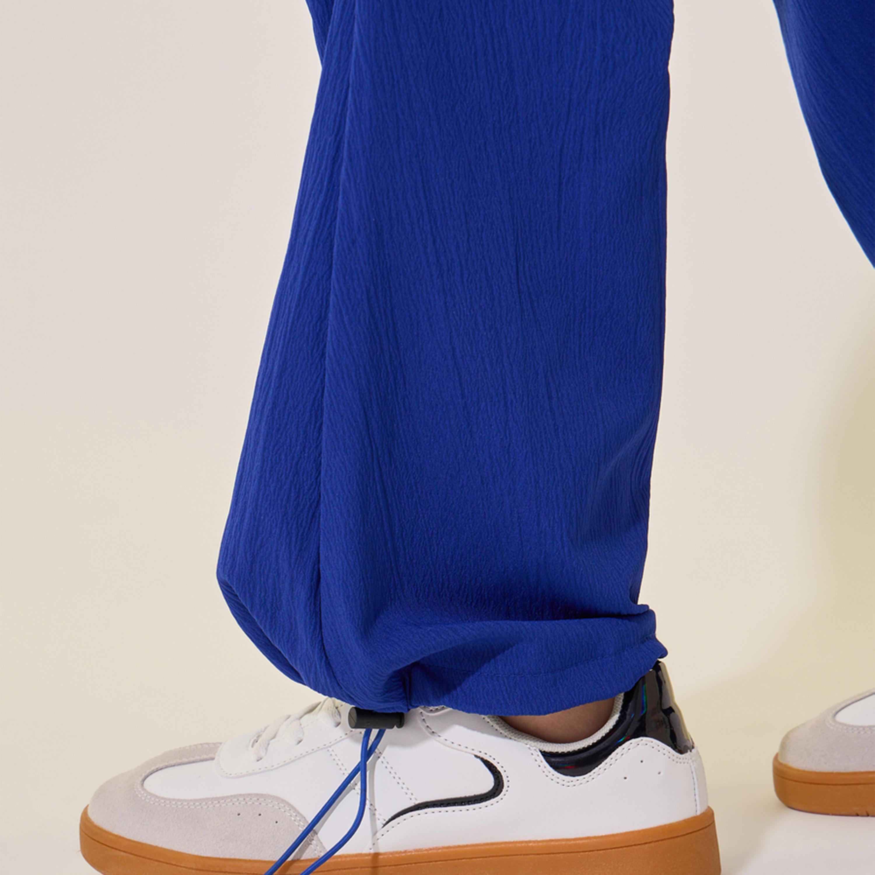 Take Two Solid Mid-Rise Wide-Leg Cargo Pants with Drawstring-women-clothing-bottoms-trousers-image-3