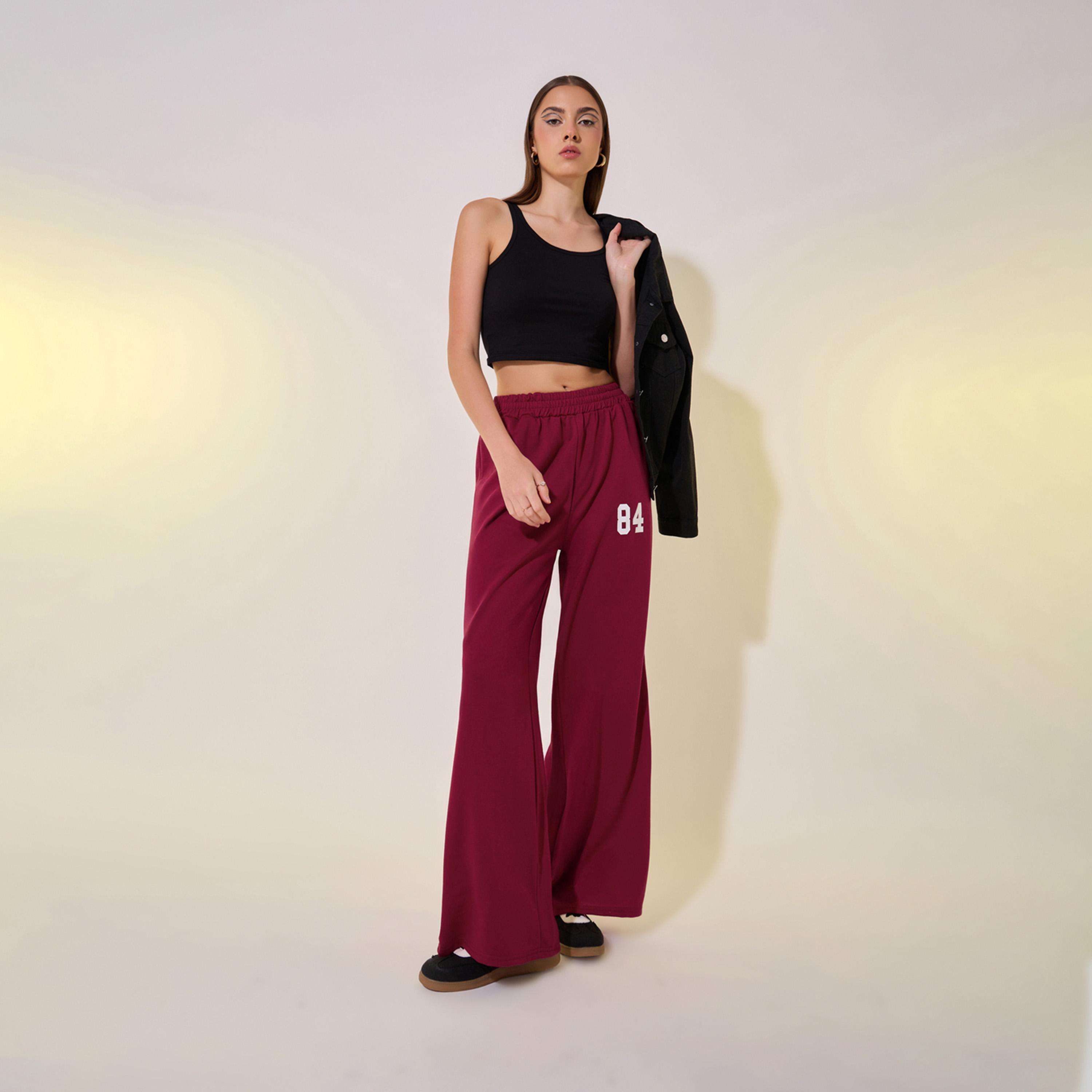 Take Two Graphic Print Mid-Rise Wide-Leg Pants-women-clothing-bottoms-trousers-image-1
