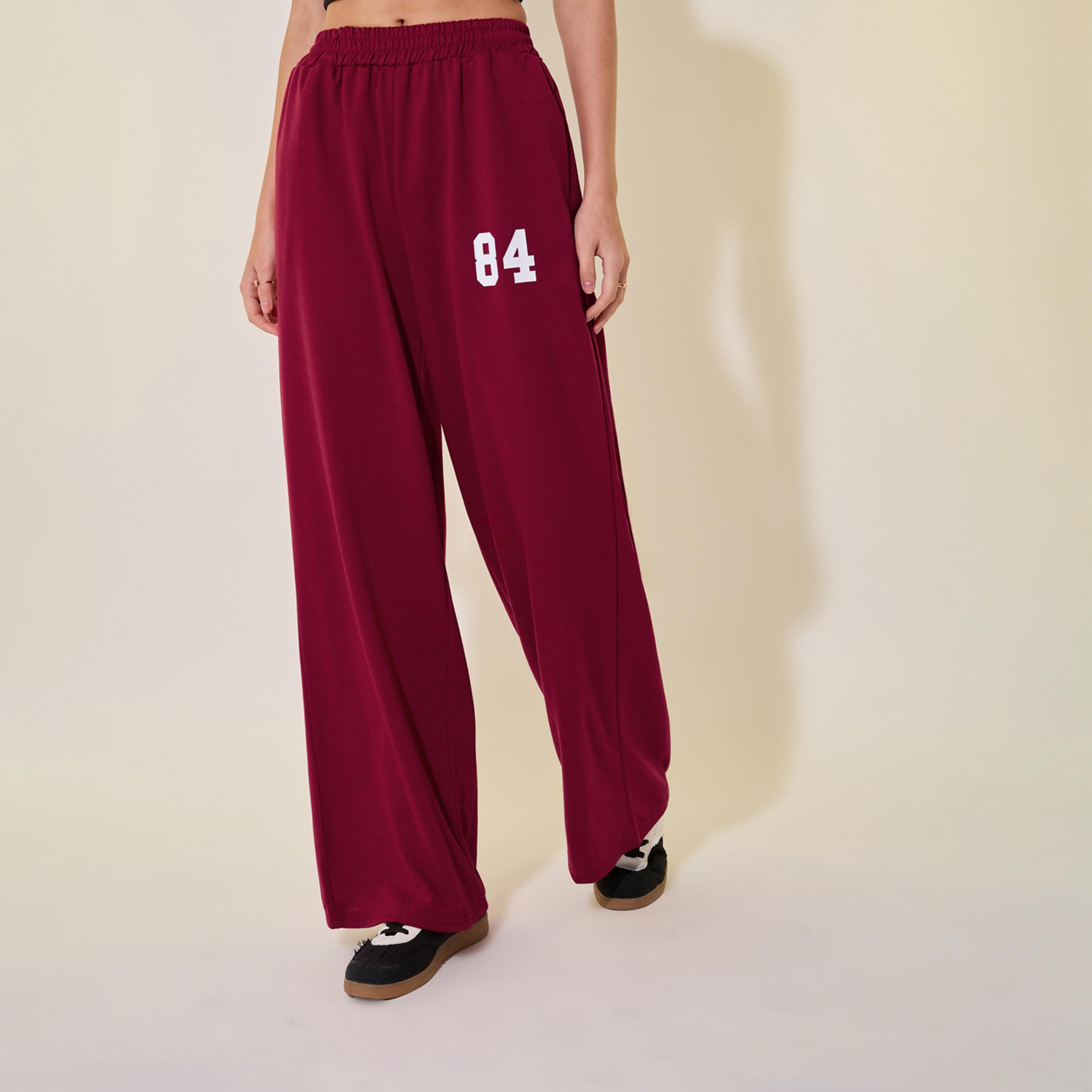 Take Two Graphic Print Mid-Rise Wide-Leg Pants-women-clothing-bottoms-trousers-image-2