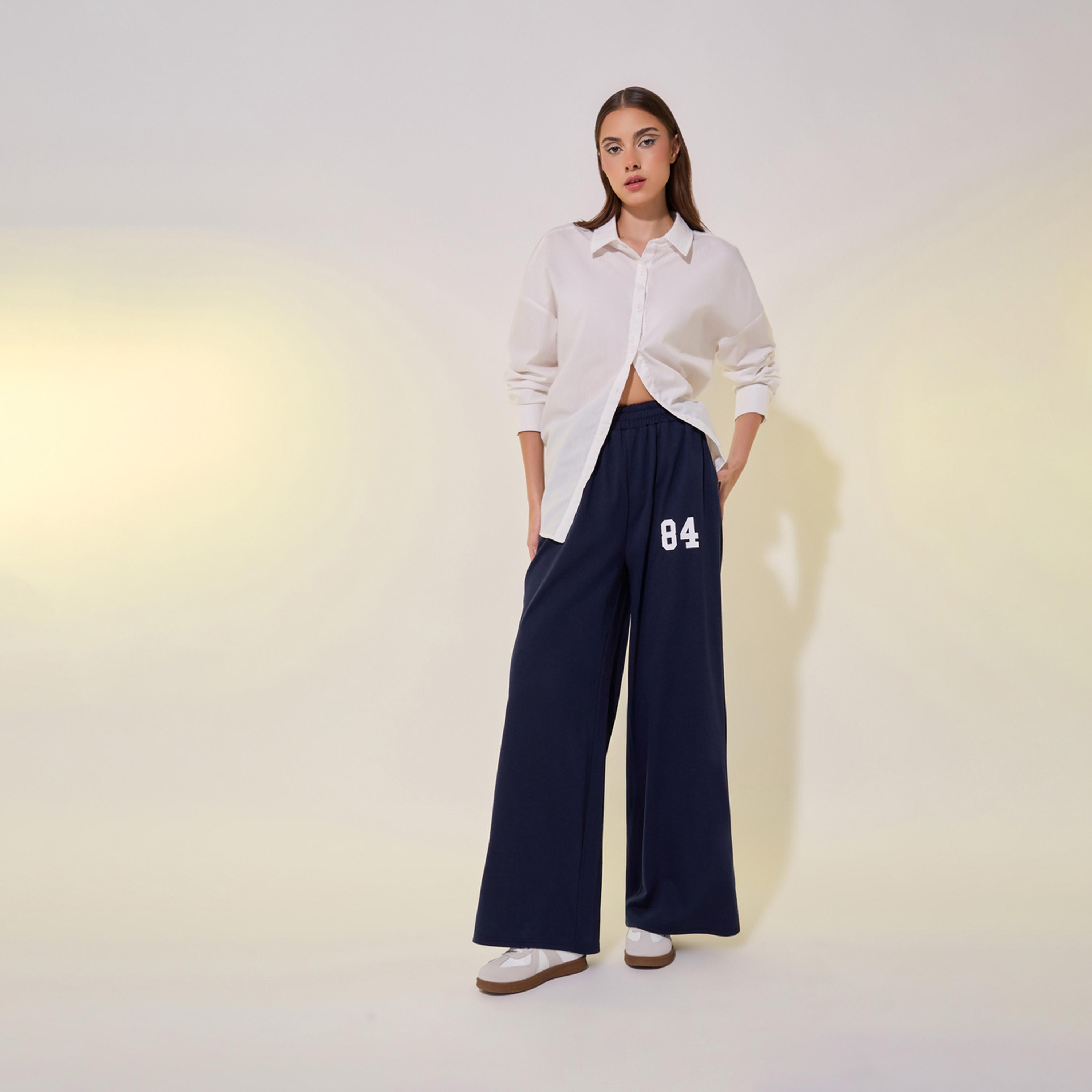 Take Two Graphic Print Mid-Rise Wide Leg Pants-women-clothing-bottoms-trousers-image-1