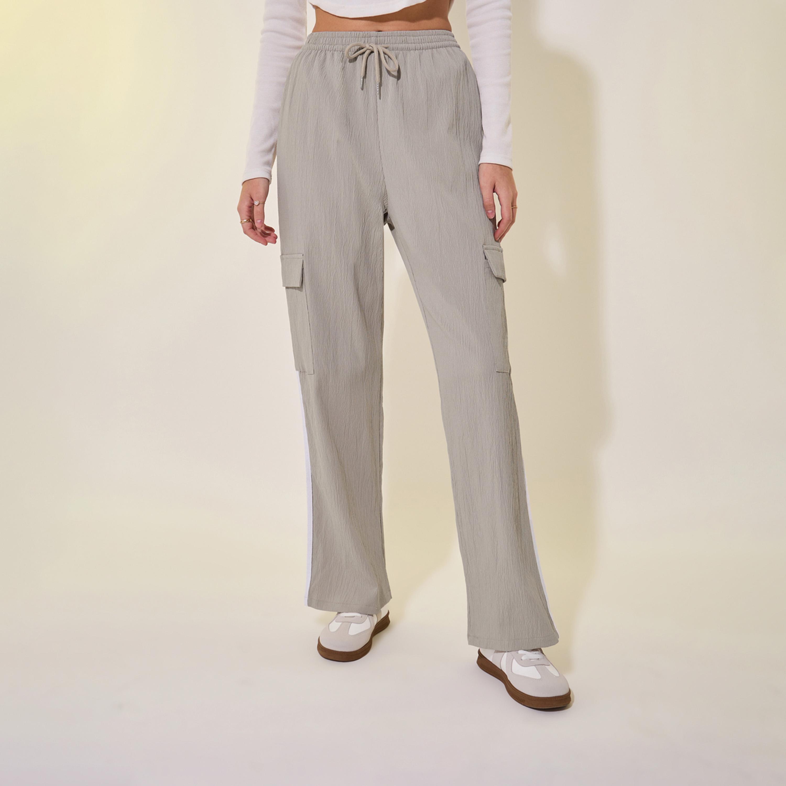 Take Two Striped Mid Rise Wide Leg Cargo Pants-women-clothing-bottoms-trousers-image-3