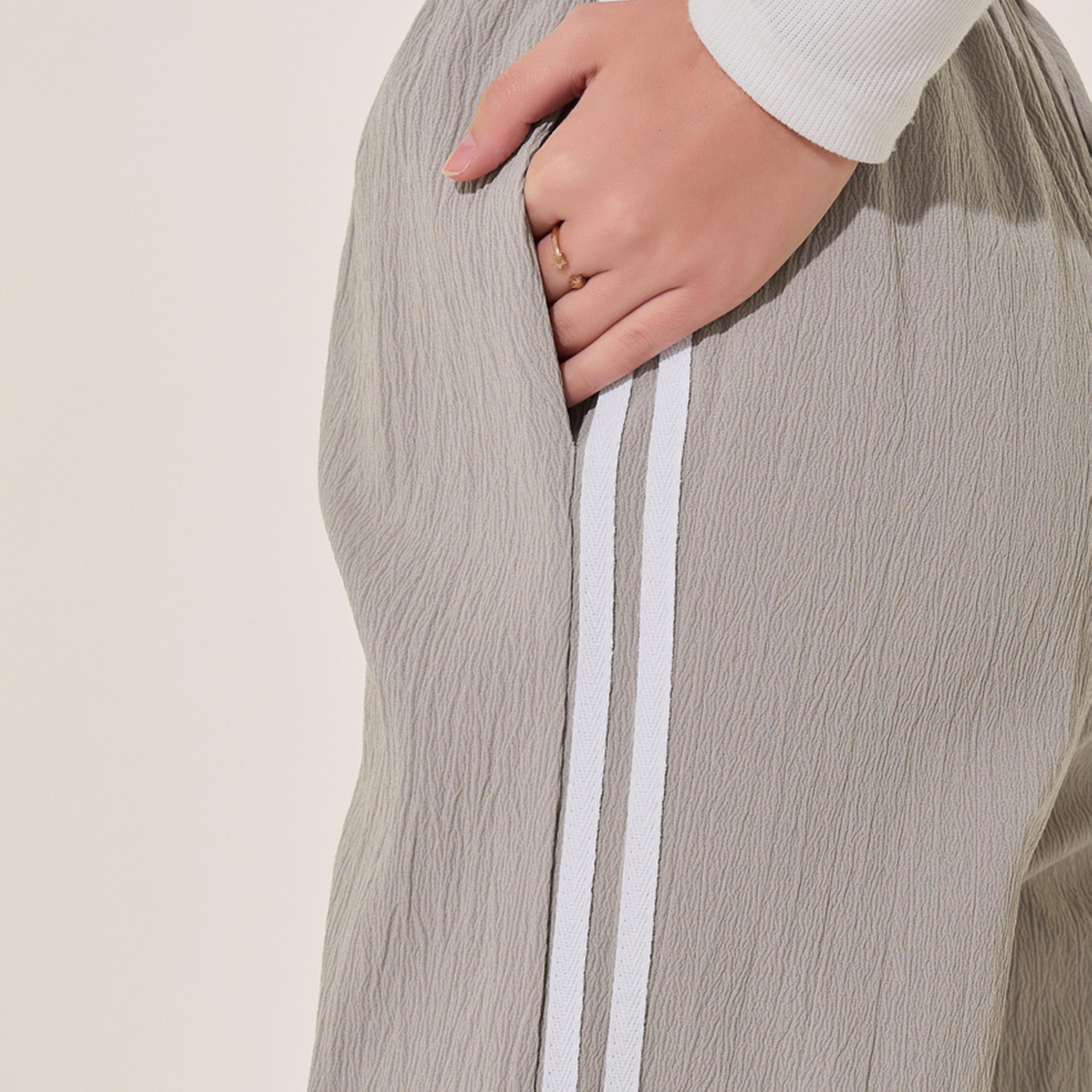Take Two Striped Mid Rise Wide Leg Cargo Pants-women-clothing-bottoms-trousers-image-4