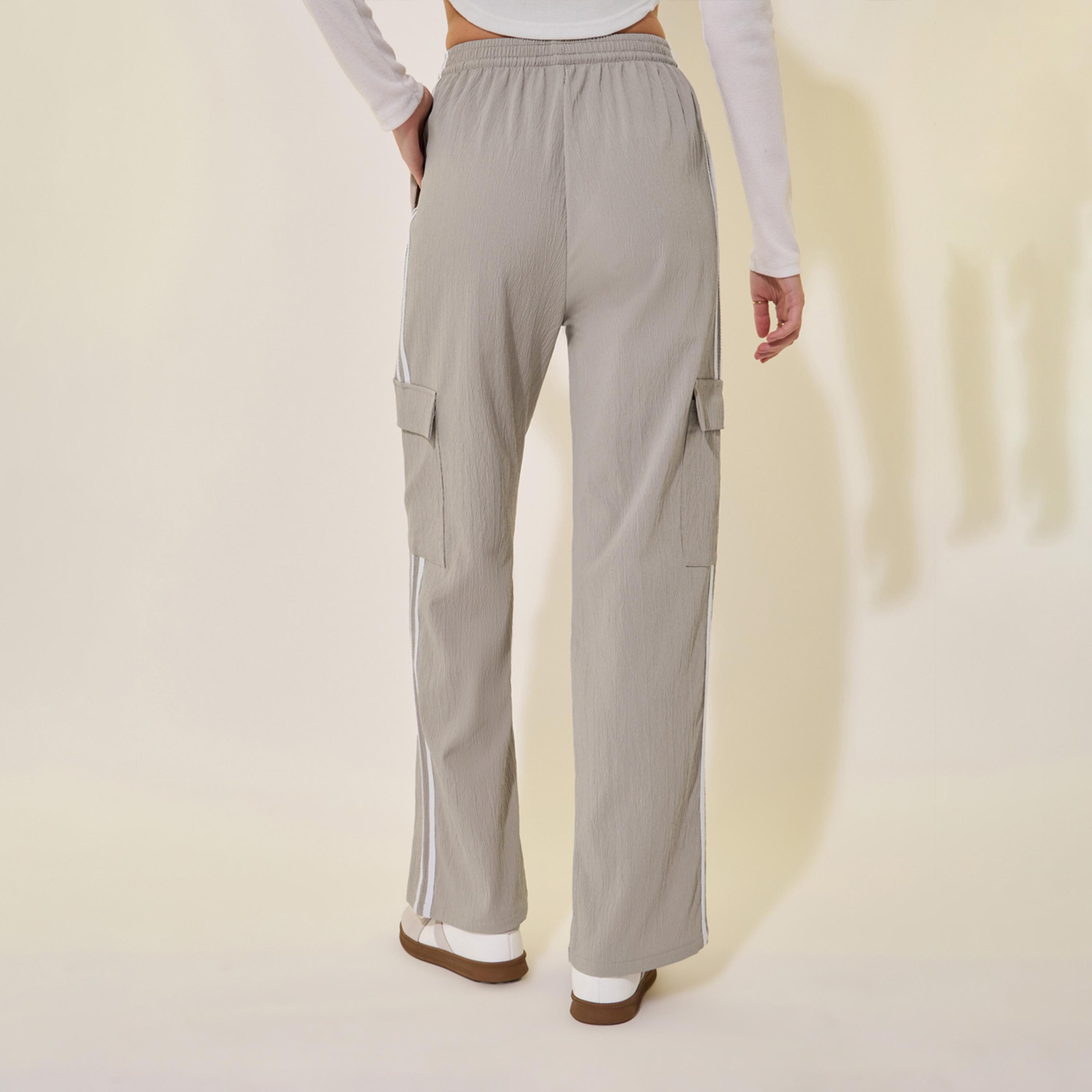 Take Two Striped Mid Rise Wide Leg Cargo Pants-women-clothing-bottoms-trousers-image-5