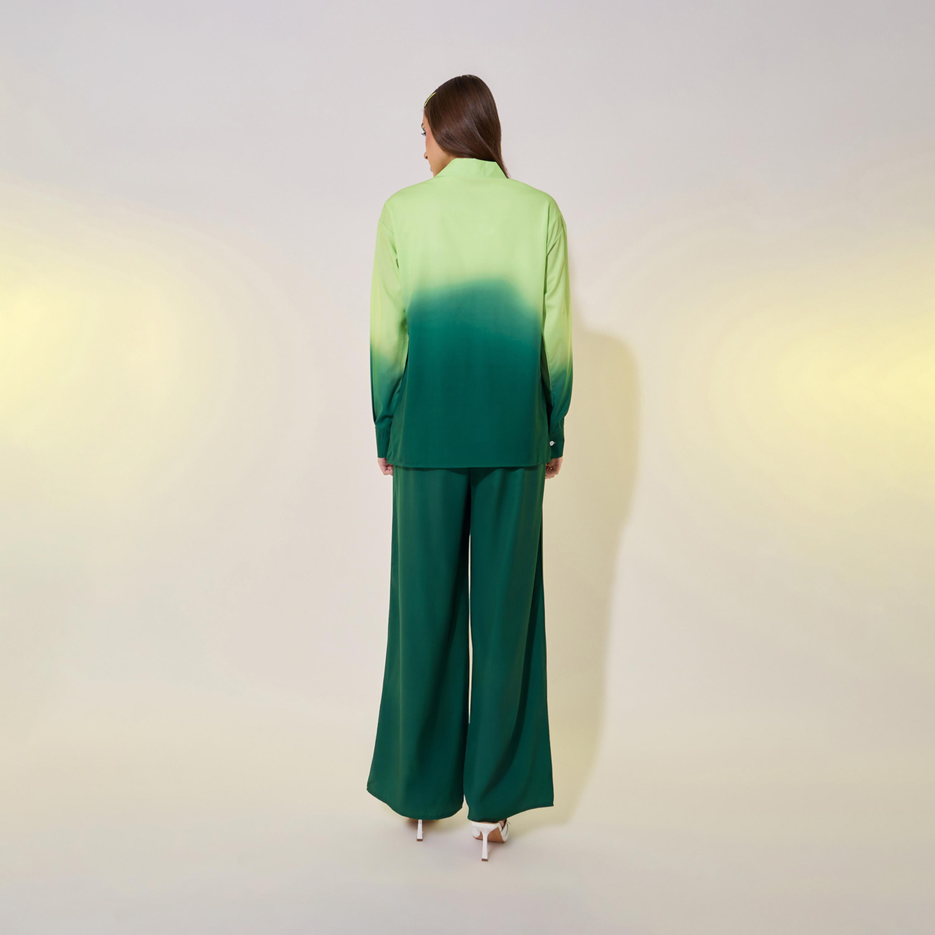طقم منسق من بنطال وبلوزة بطبعة امبر-women-clothing-coordsets-image-6