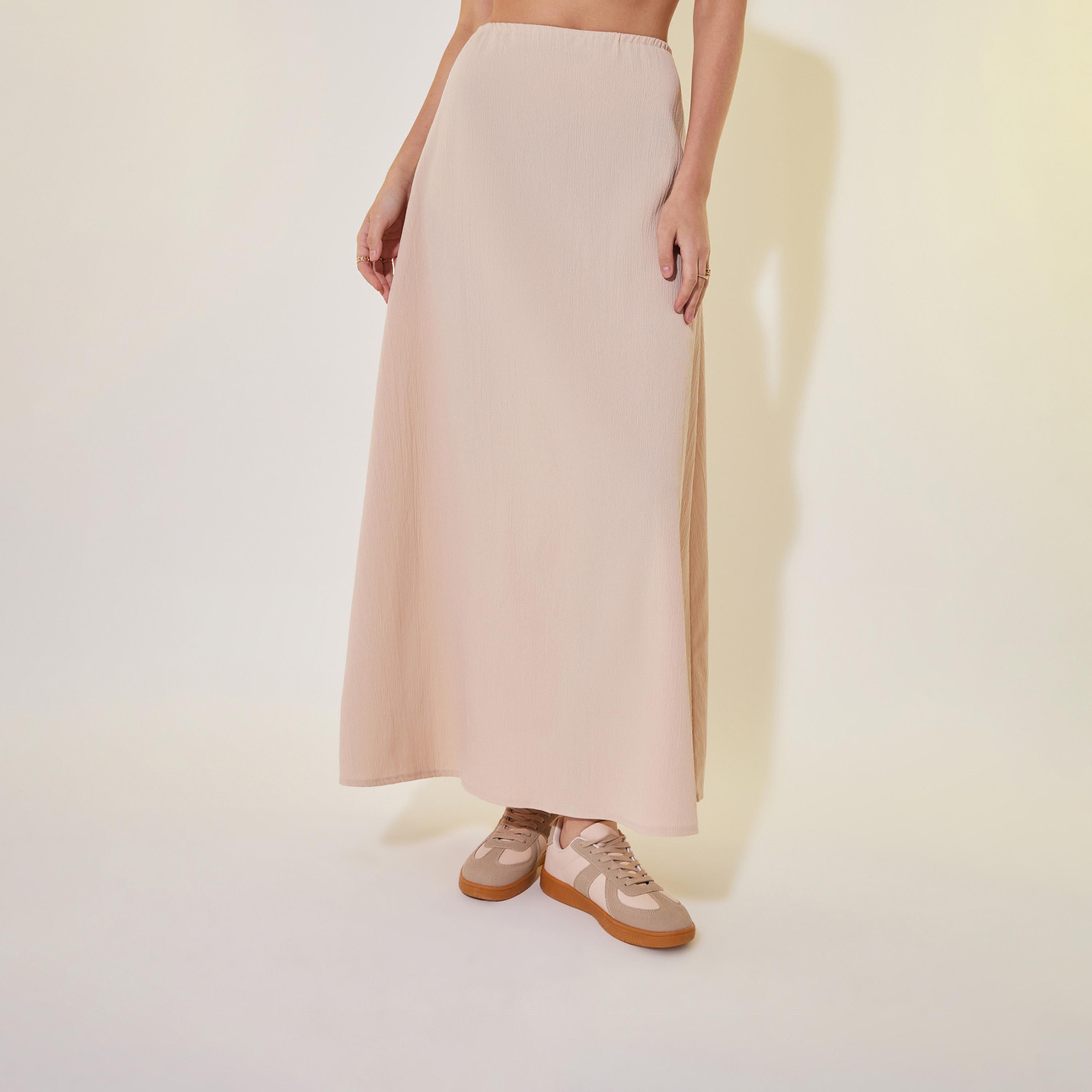 طقم منسق من تنورة مع جيليه سادة بأزرار-women-clothing-coordsets-image-6