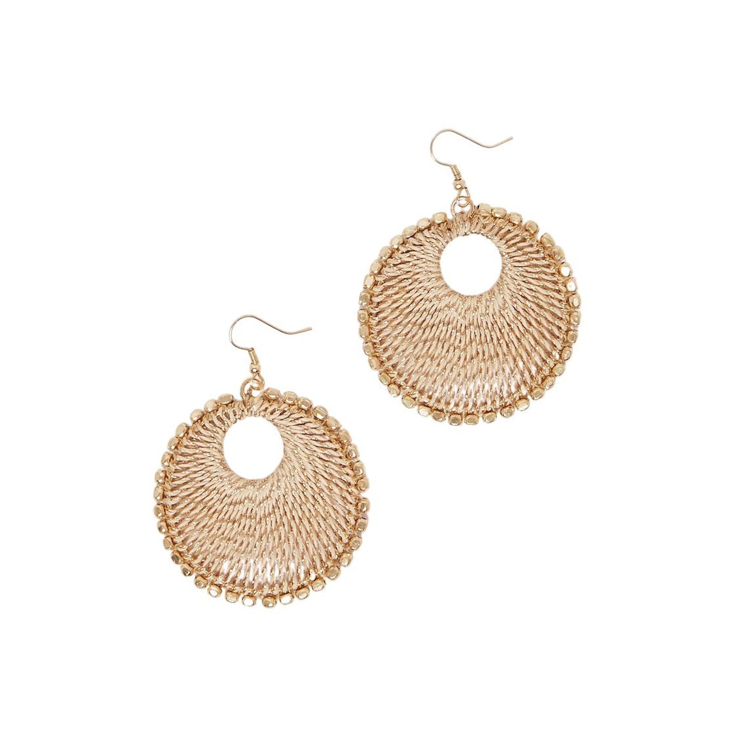 ستايلي -  أقراط دائرية منقوشة-women-watchesandjewellery-jewellery-earrings-image-1