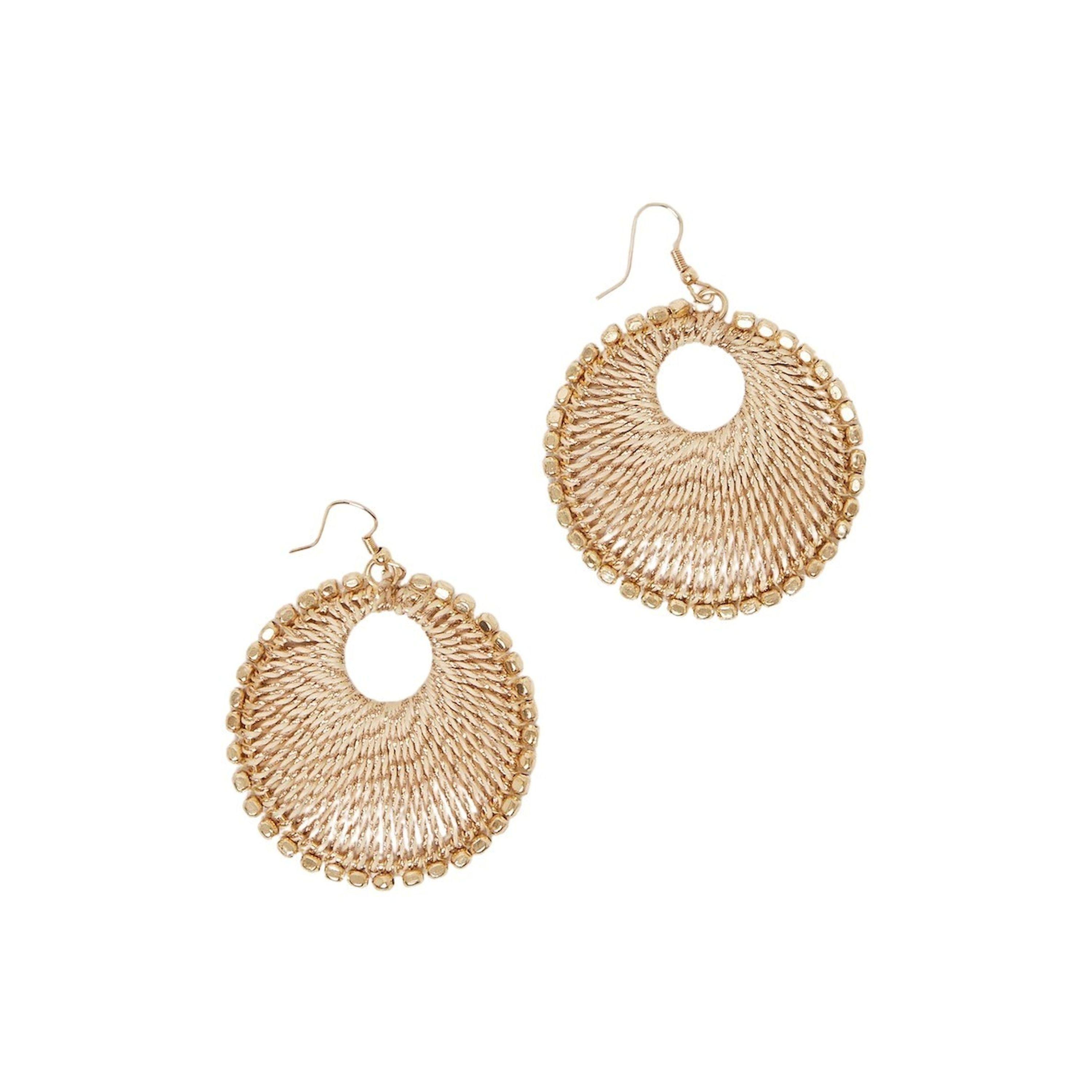 ستايلي -  أقراط دائرية منقوشة-women-watchesandjewellery-jewellery-earrings-image-3