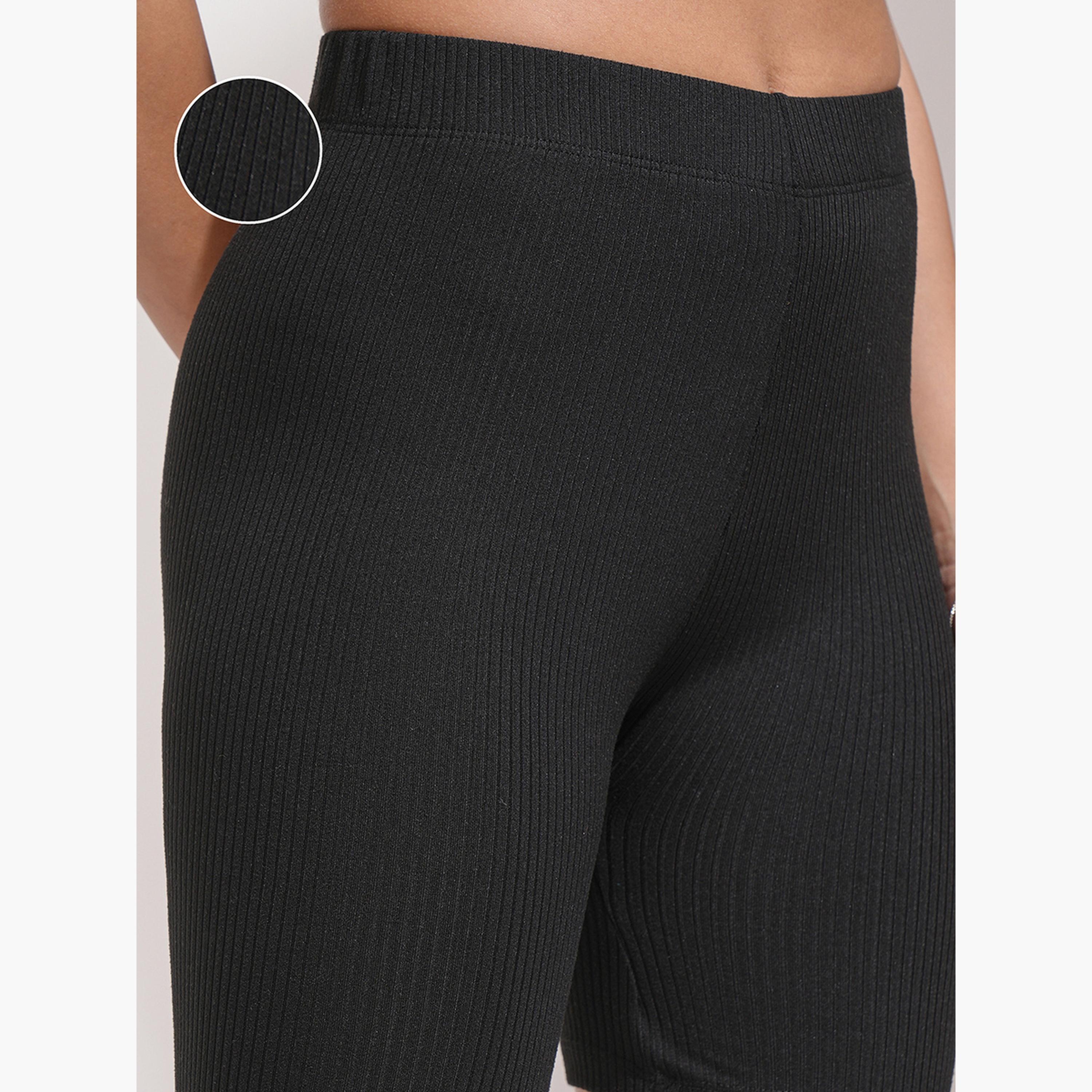 Tokyo Talkies X Styli Solid High Rise Slim Fit Shorts-women-clothing-bottoms-shorts-image-6