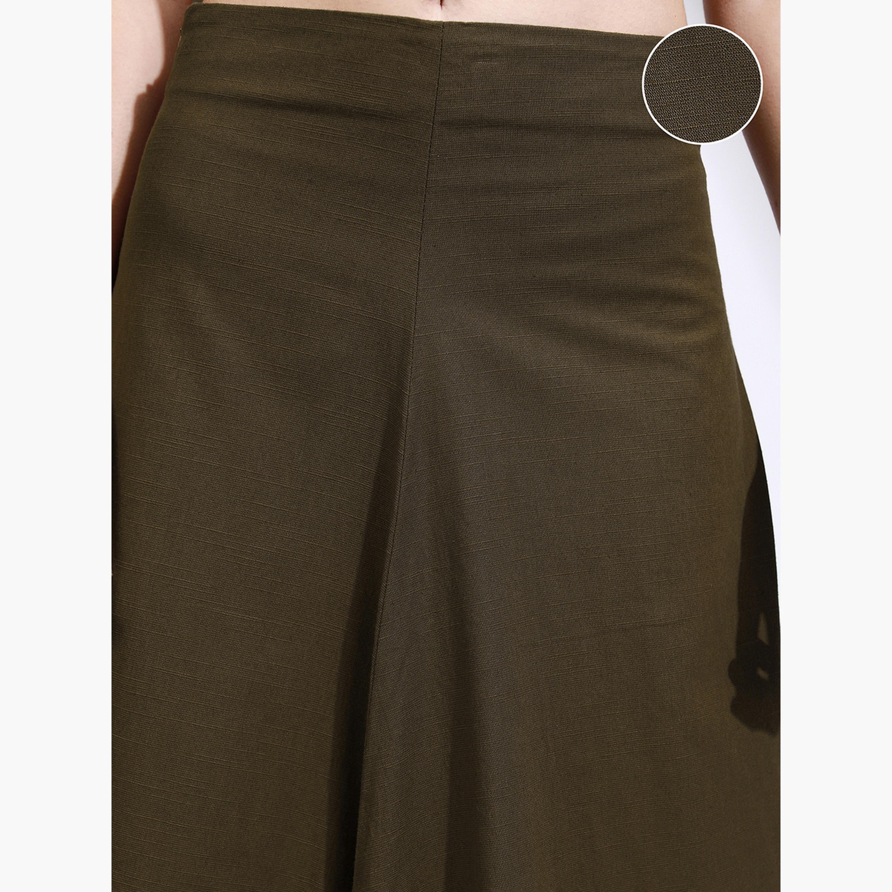 Tokyo Talkies X Styli Solid High Rise A-Line Flared Midi Skirt-women-clothing-bottoms-skirts-image-6