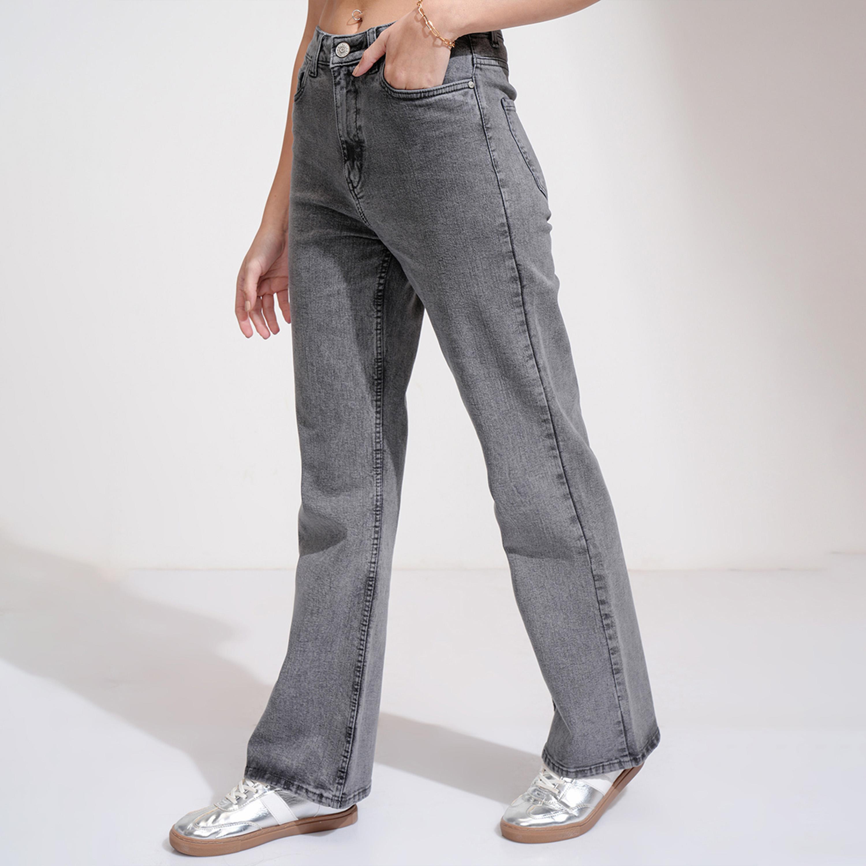 طوكيو توكيز ستايلي - جينز مطاطي باهت وواسع بخصر متوسط الارتفاع-women-clothing-bottoms-jeans-image-3