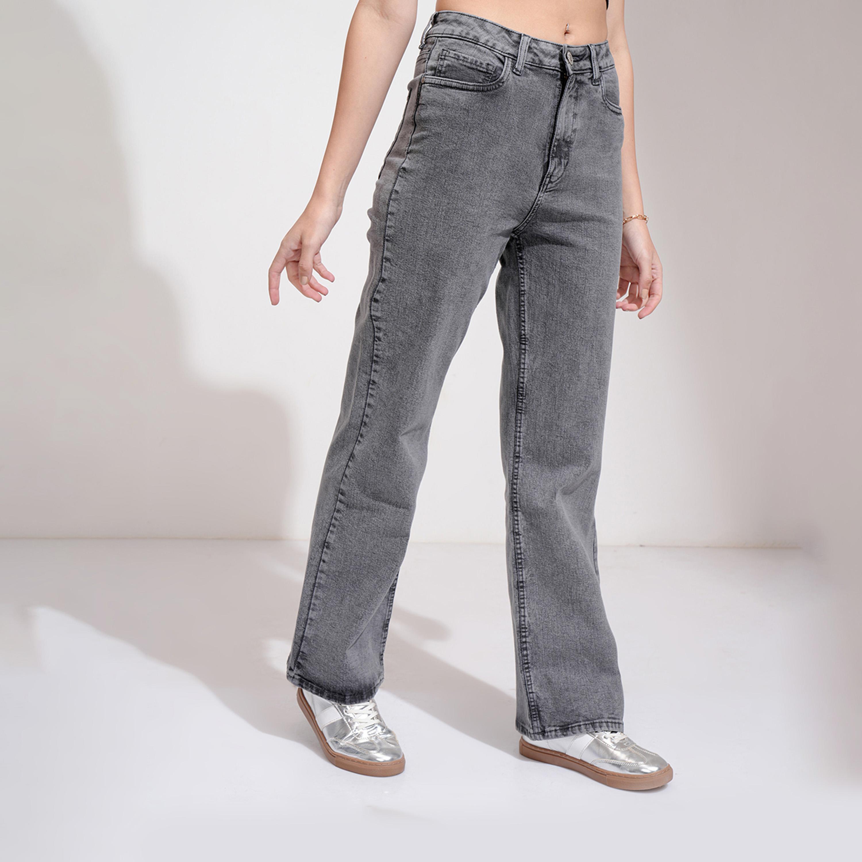 Tokyo Talkies X Styli Mid-Rise Flared Stretchable Faded Jeans-women-clothing-bottoms-jeans-image-4