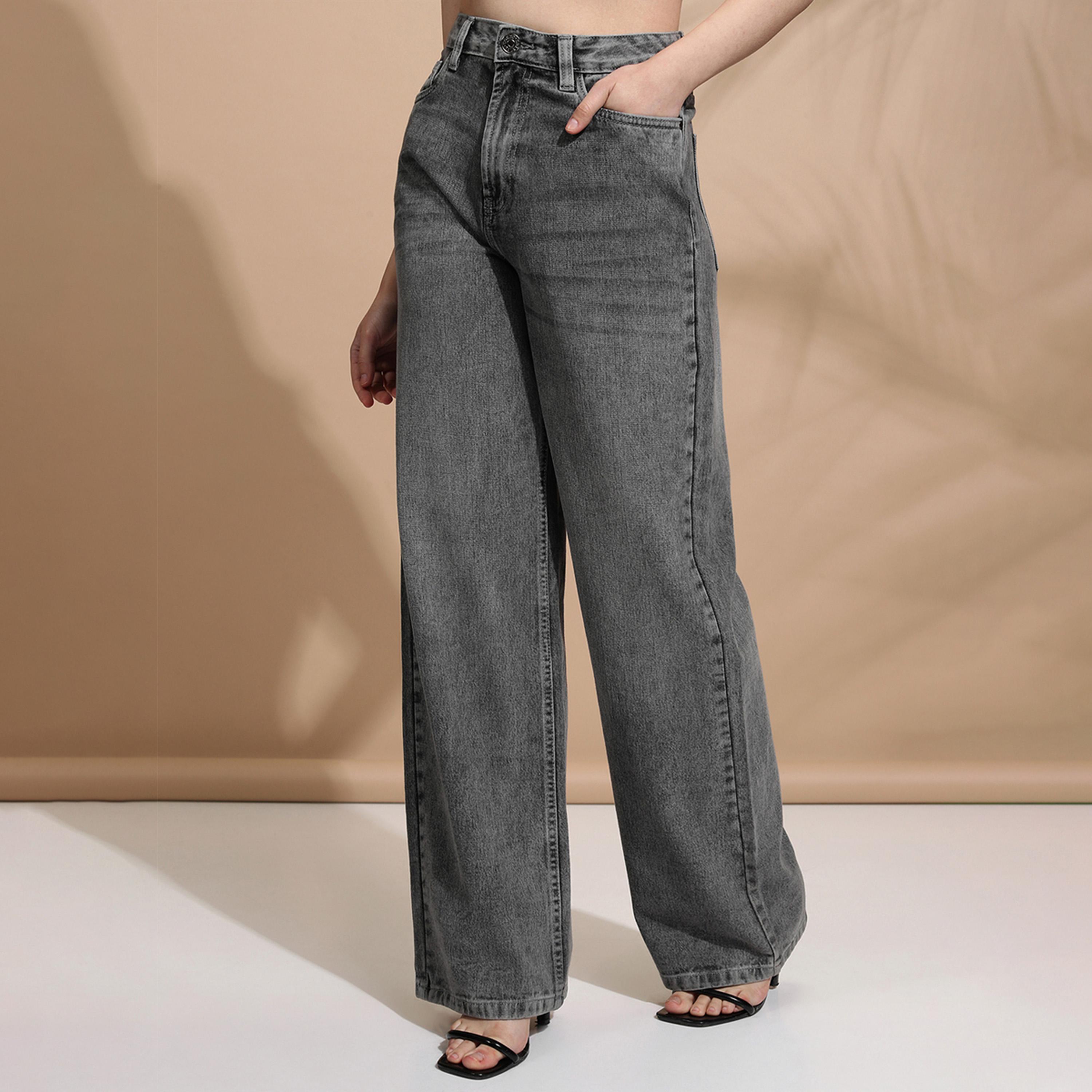 Tokyo Talkies X Styli Mid Rise Straight Fit Faded Jeans-women-clothing-bottoms-jeans-image-4