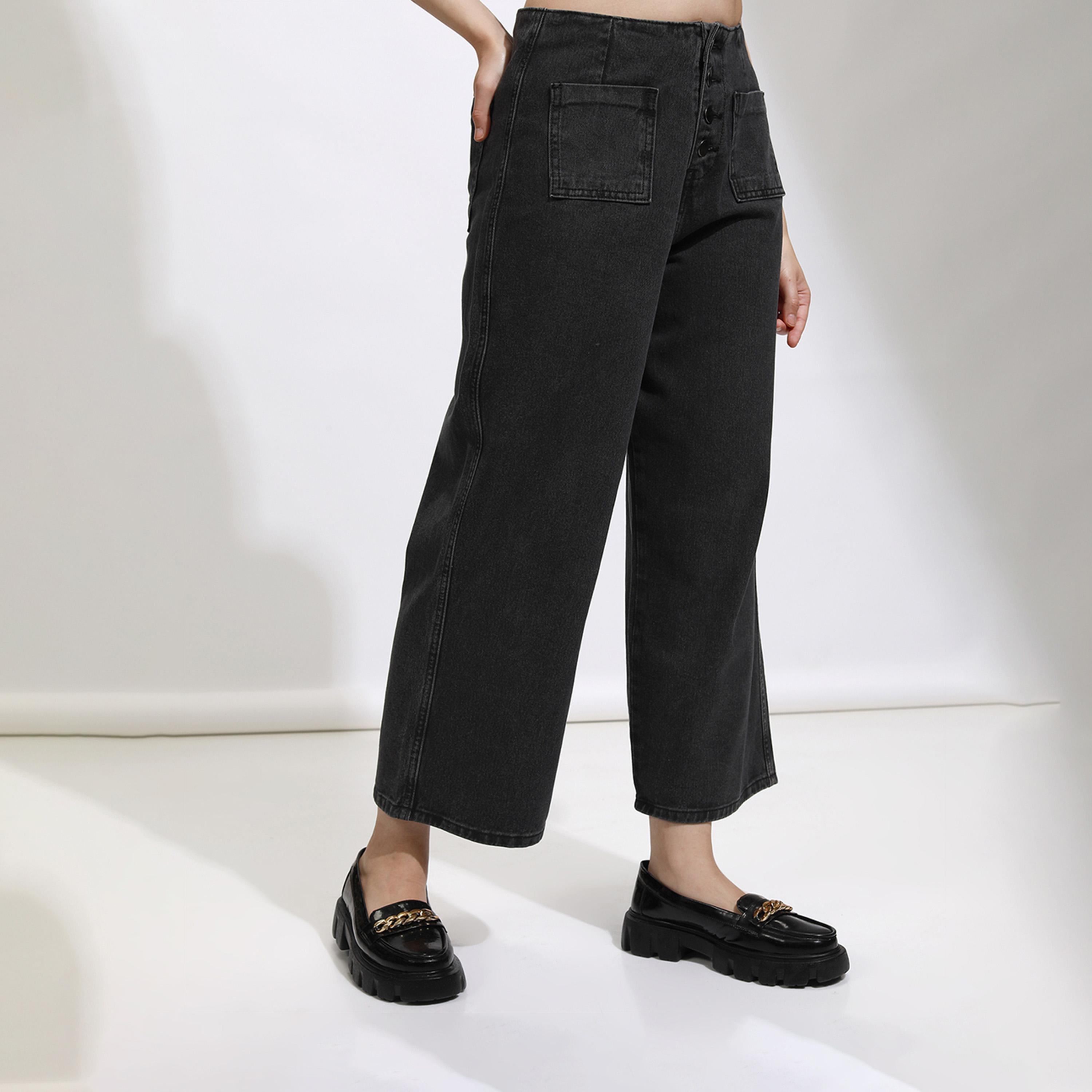 طوكيو توكيز ستايلي - جينز بقصة مستقيمة وخصر منخفض من القطن-women-clothing-bottoms-jeans-image-3