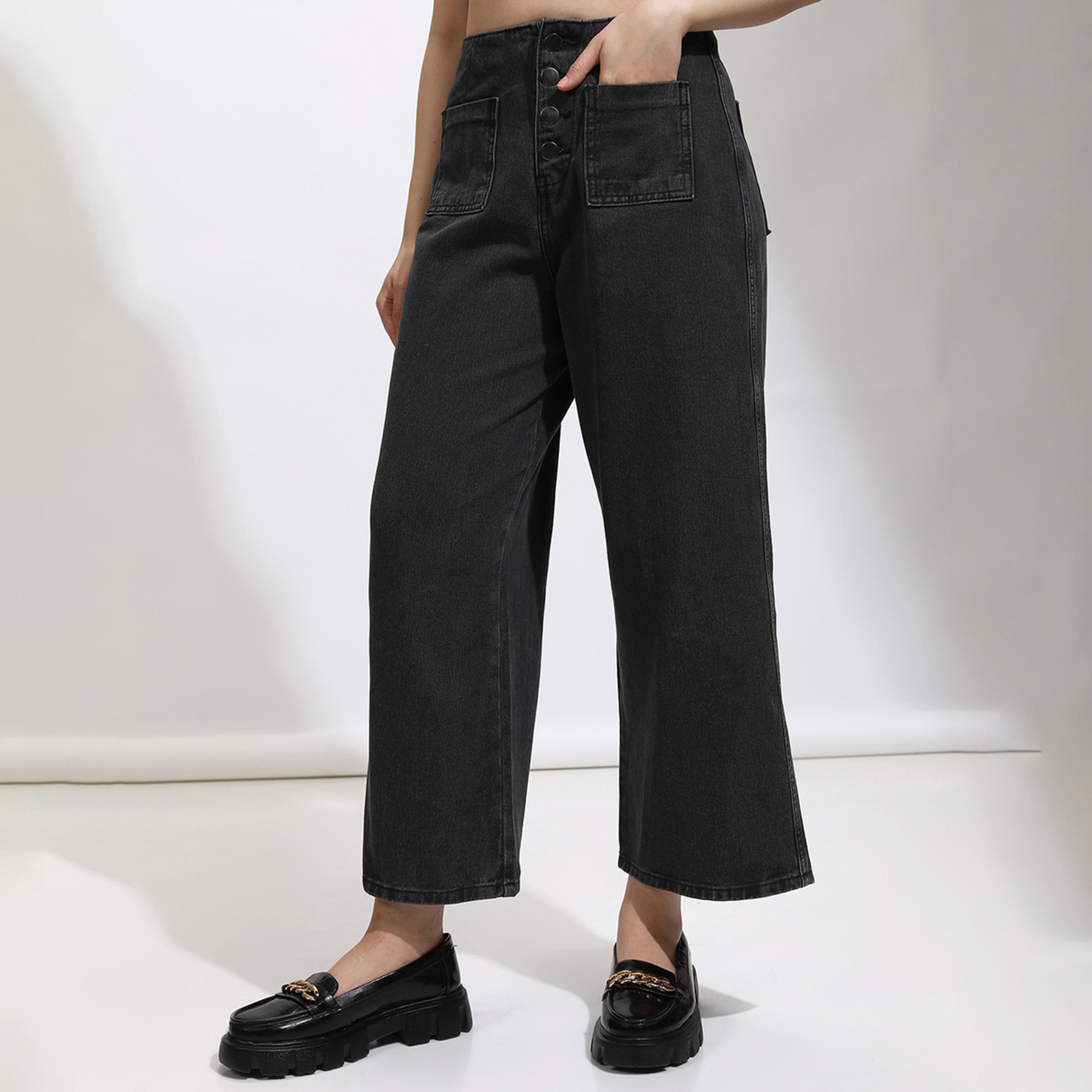 طوكيو توكيز ستايلي - جينز بقصة مستقيمة وخصر منخفض من القطن-women-clothing-bottoms-jeans-image-4