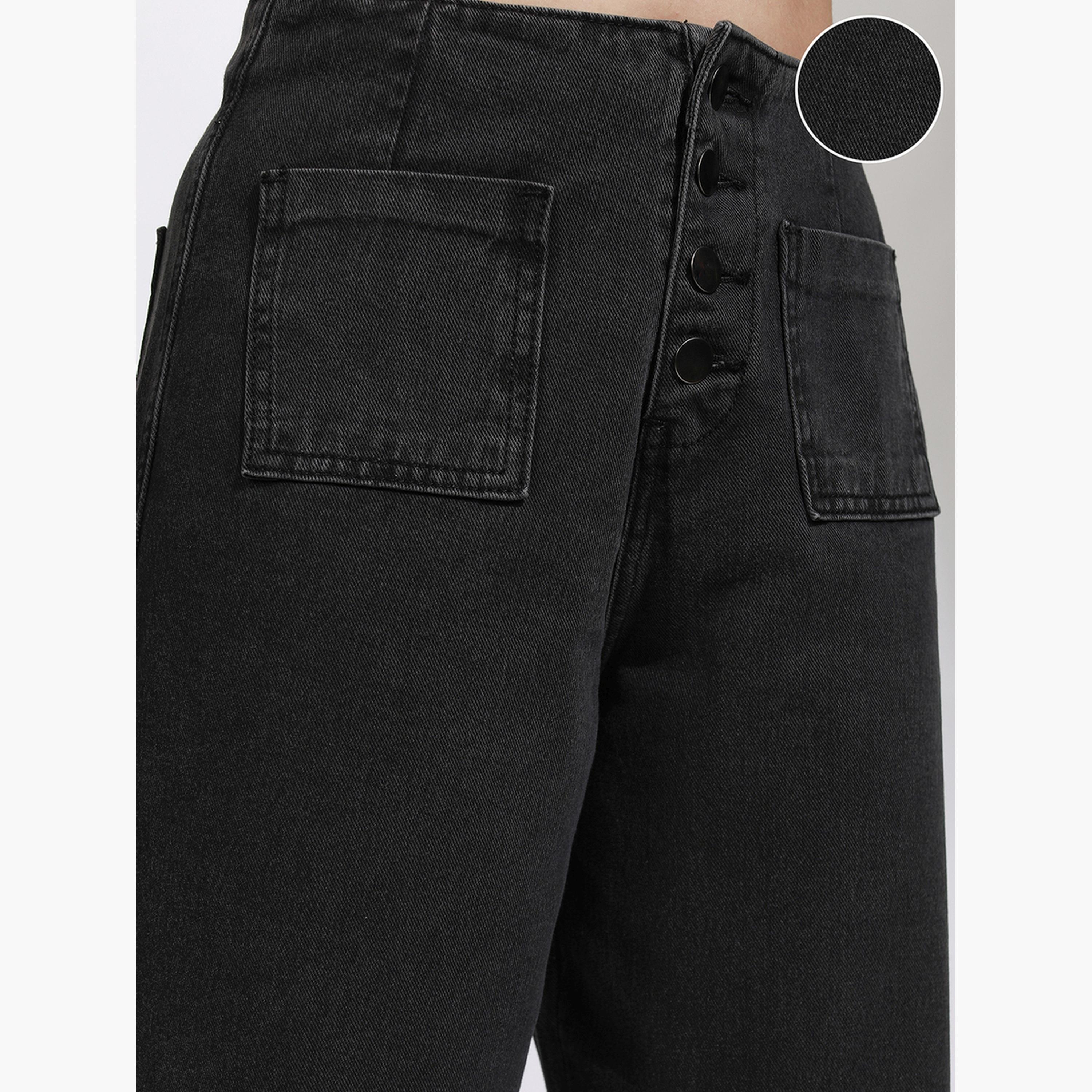 طوكيو توكيز ستايلي - جينز بقصة مستقيمة وخصر منخفض من القطن-women-clothing-bottoms-jeans-image-5