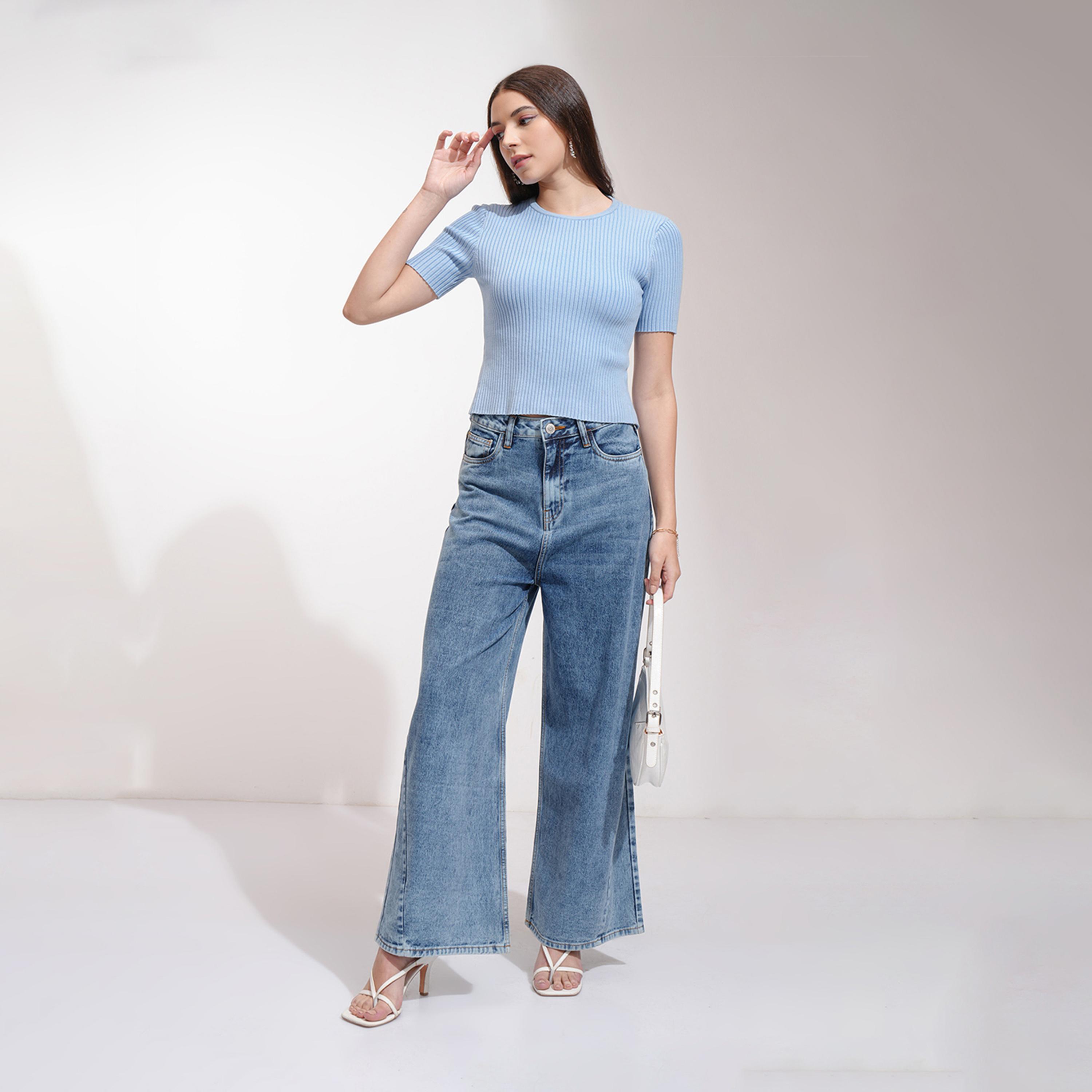 Tokyo Talkies X Styli High-Rise Wide Leg Faded Jeans-women-clothing-bottoms-jeans-image-2