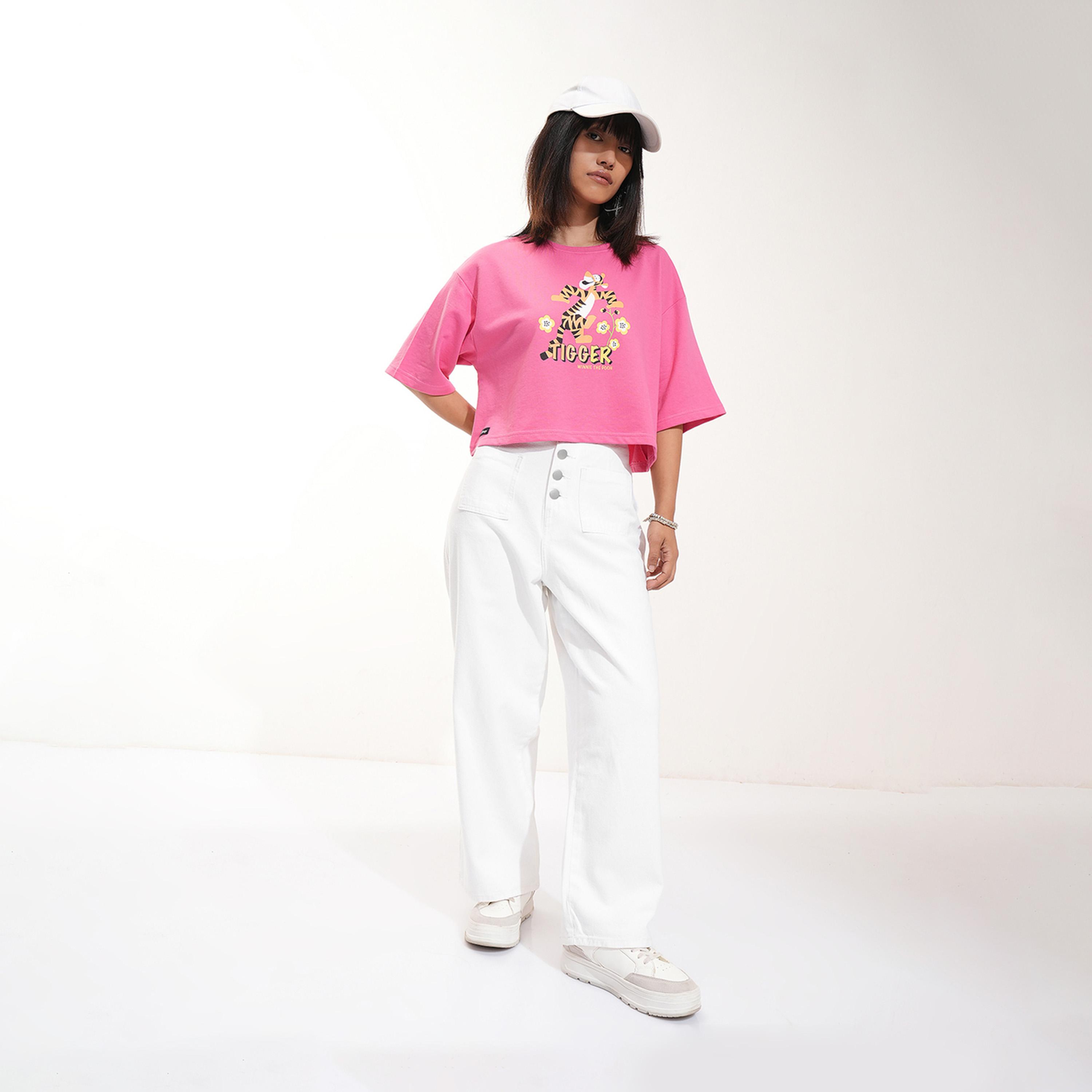 Tokyo Talkies X Styli Mid Rise Straight Fit Jeans with Buttons Detail-women-clothing-bottoms-jeans-image-2