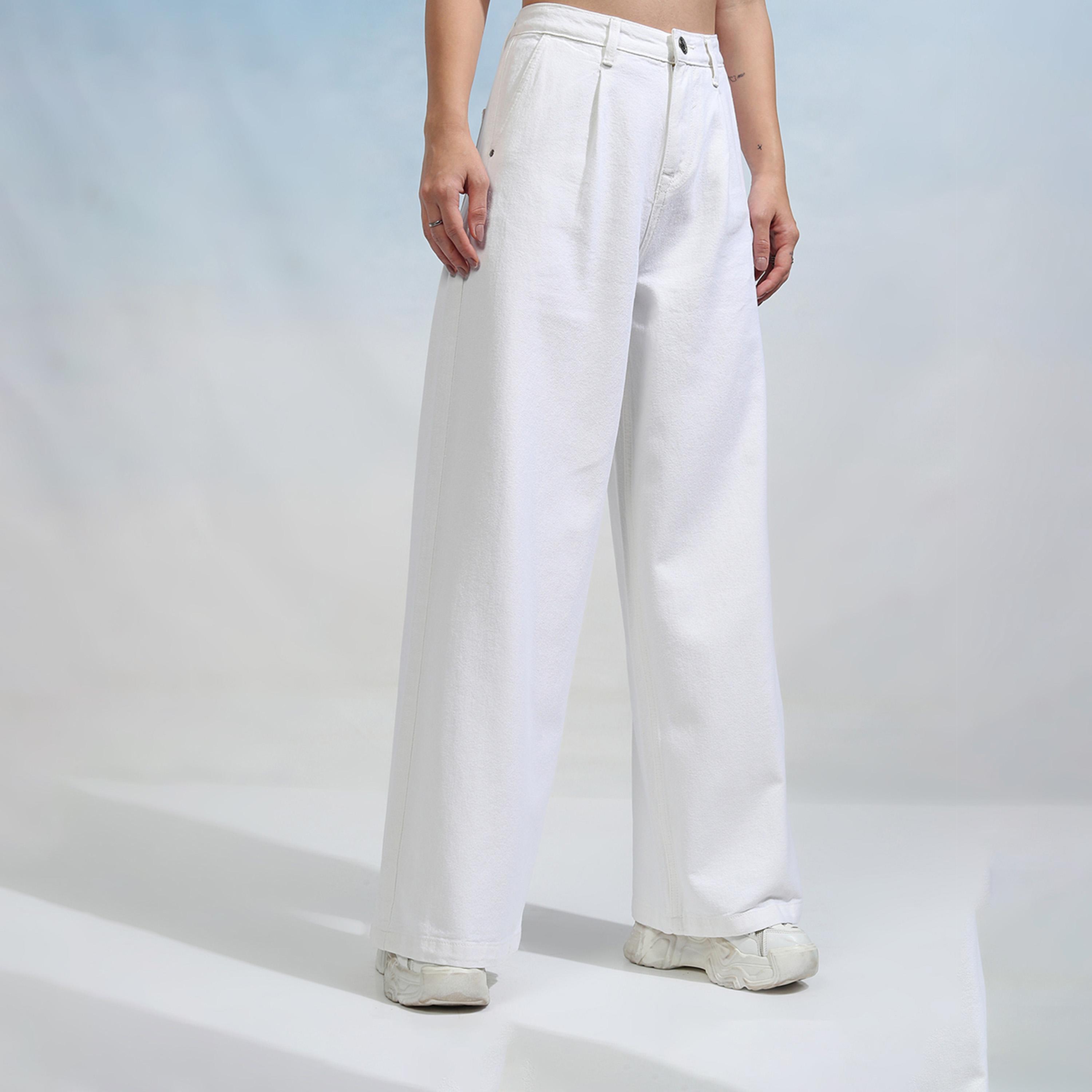 Tokyo Talkies X Styli Solid High Rise Wide Leg Jeans-women-clothing-bottoms-jeans-image-4
