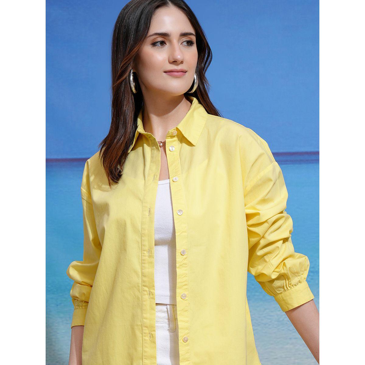 Solid Longline Casual Shirt-women-clothing-shirtsandblouses-shirts-image-1