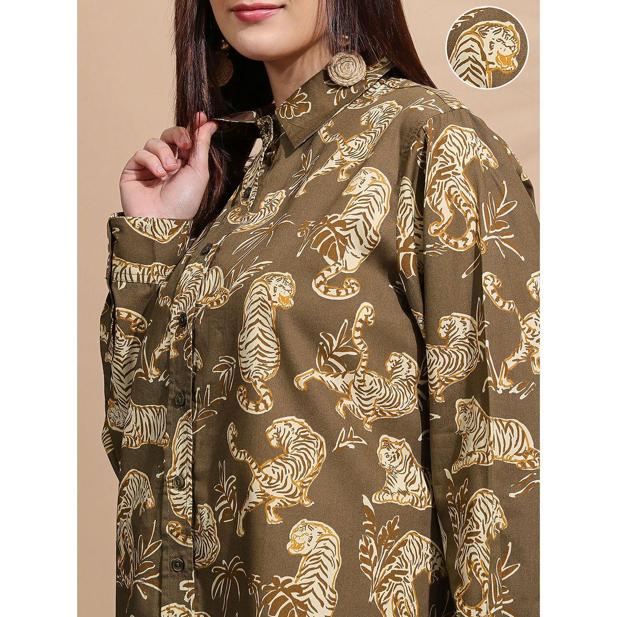 بلوزة كاجوال فضفاضة بطبعة حيوان-women-clothing-shirtsandblouses-shirts-image-5
